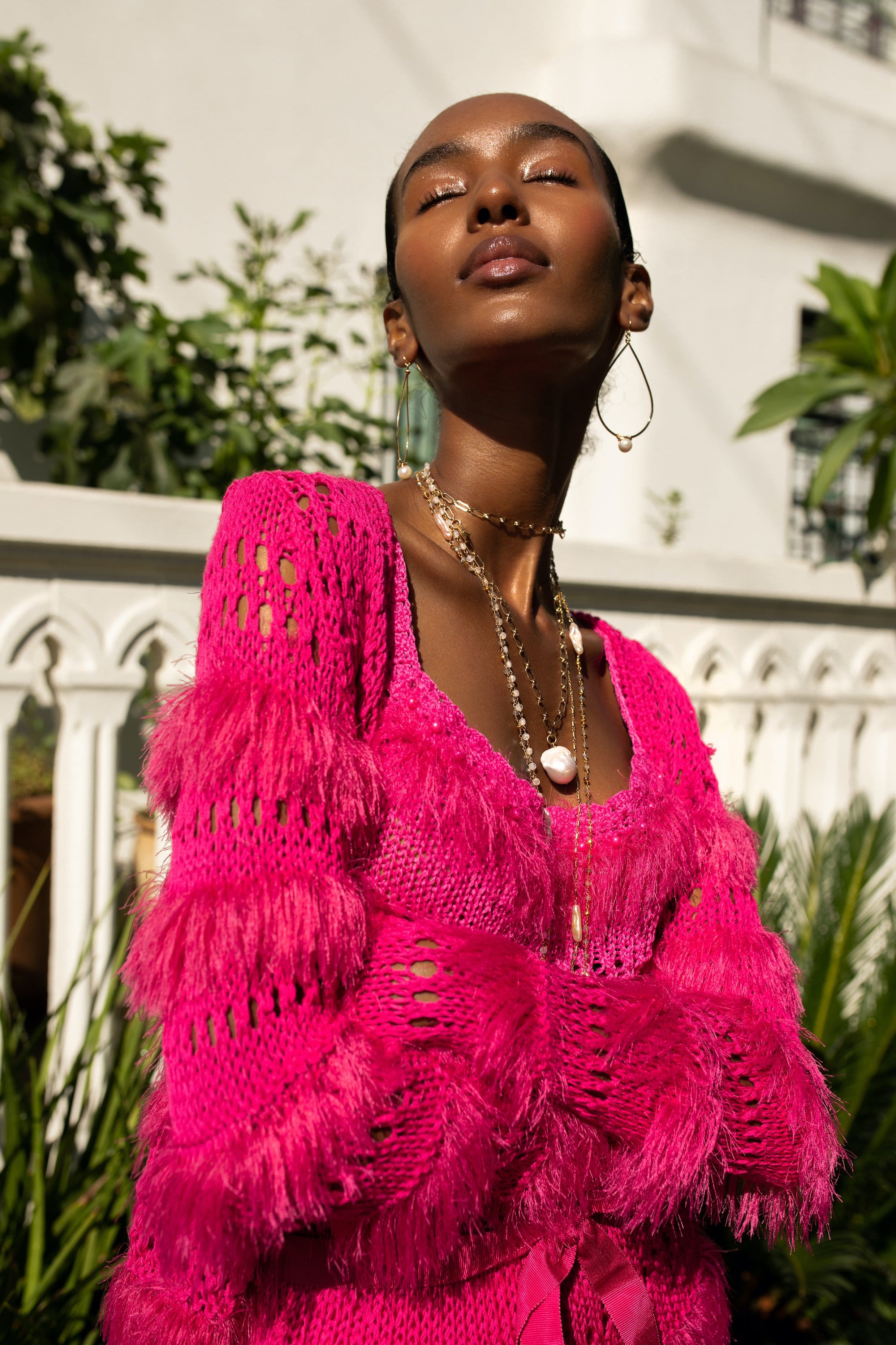 Purple Handmade Knit Top made by ANDREEVA