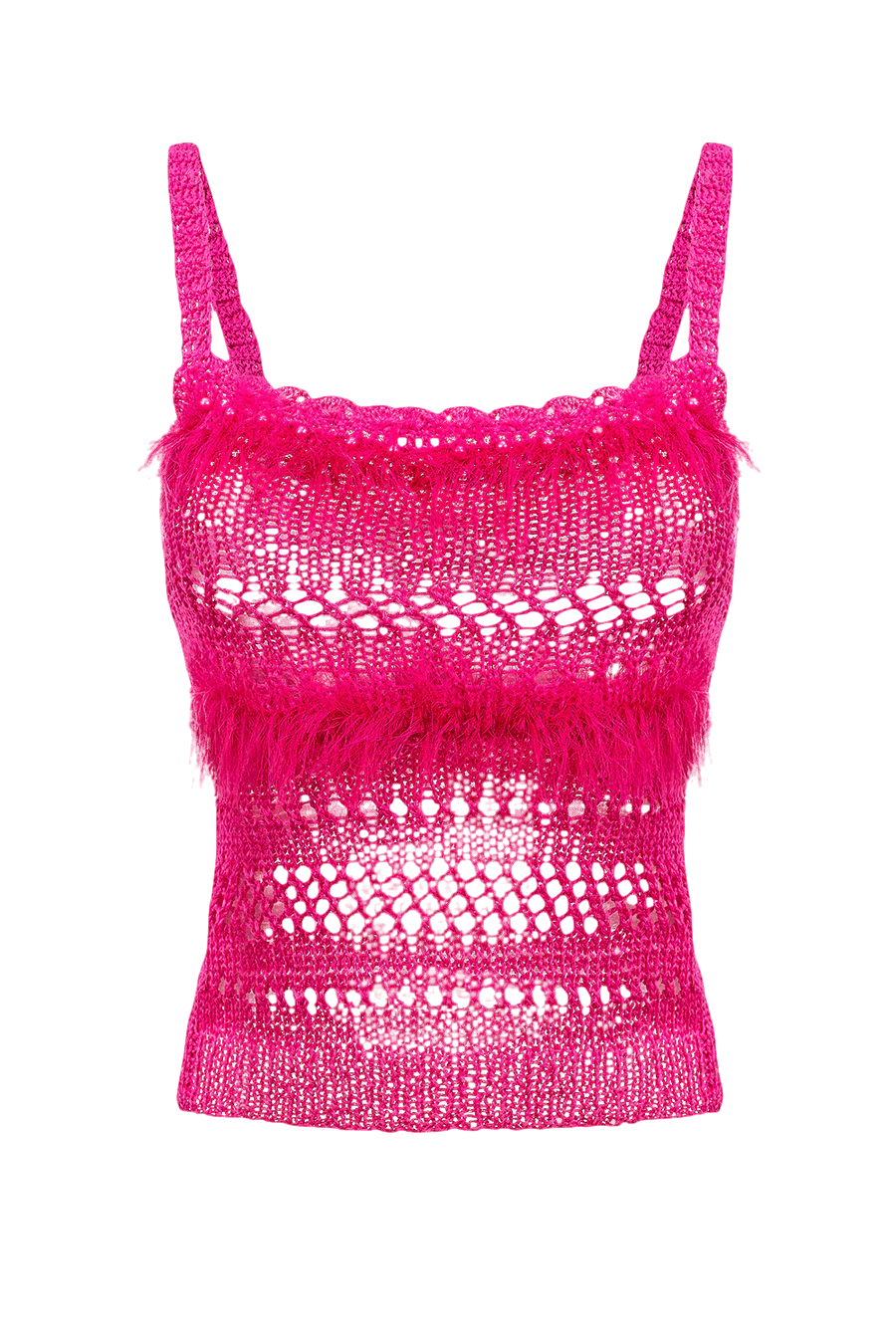 Purple Handmade Knit Top made by ANDREEVA