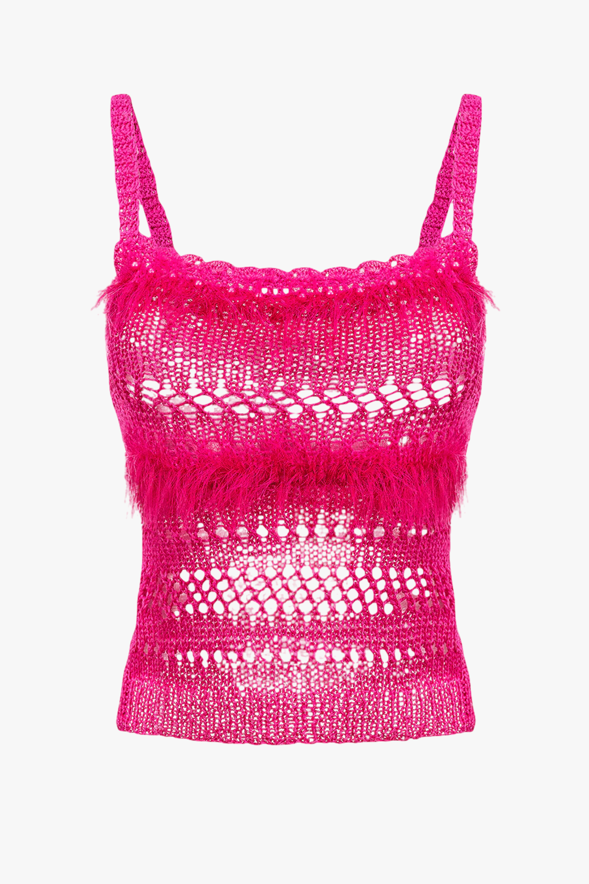 Purple Handmade Knit Top made by ANDREEVA