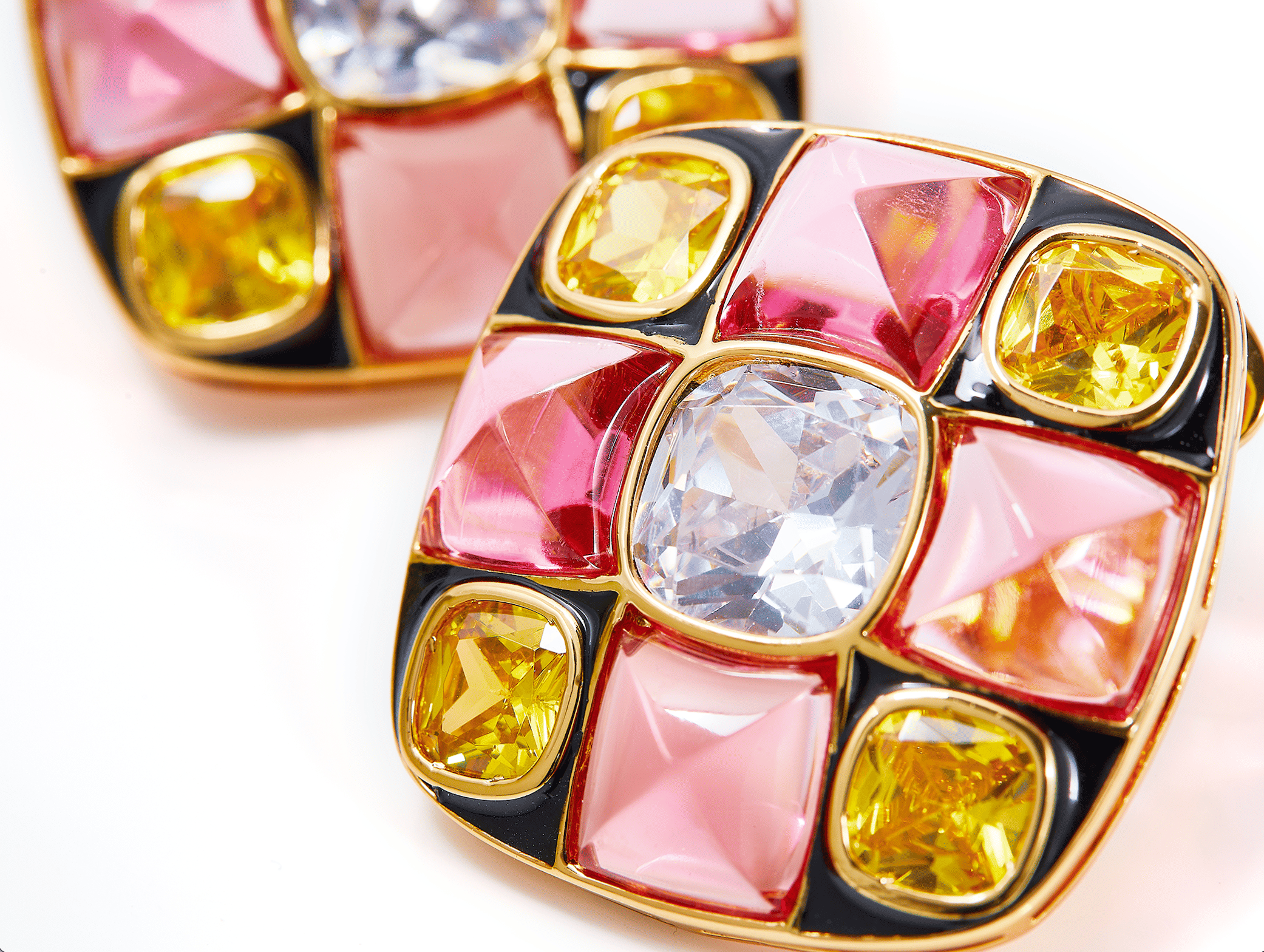 Cassandra Earrings (Pink) in Pink made by Nana Jacqueline