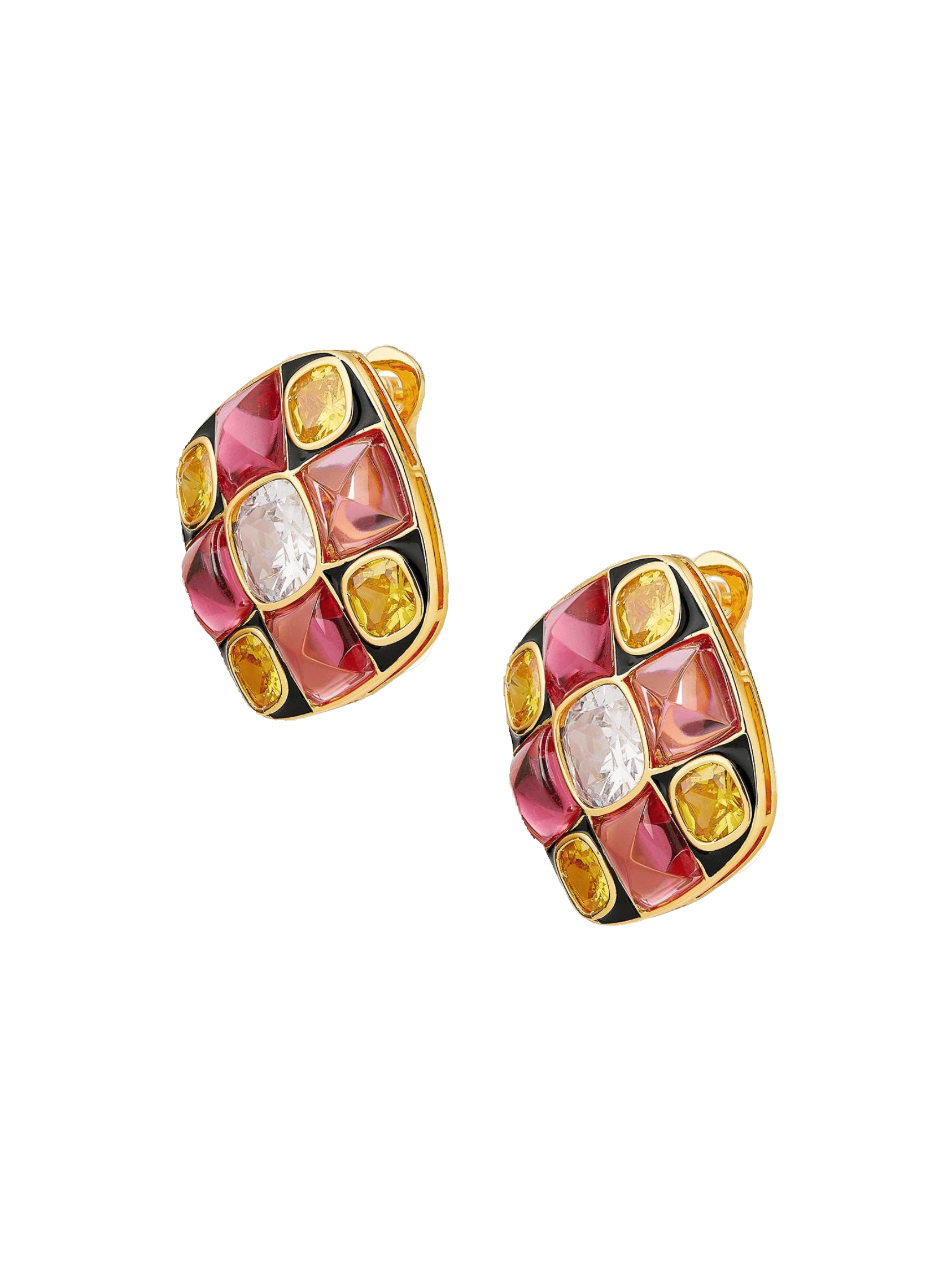 Cassandra Earrings (Pink) in Pink made by Nana Jacqueline