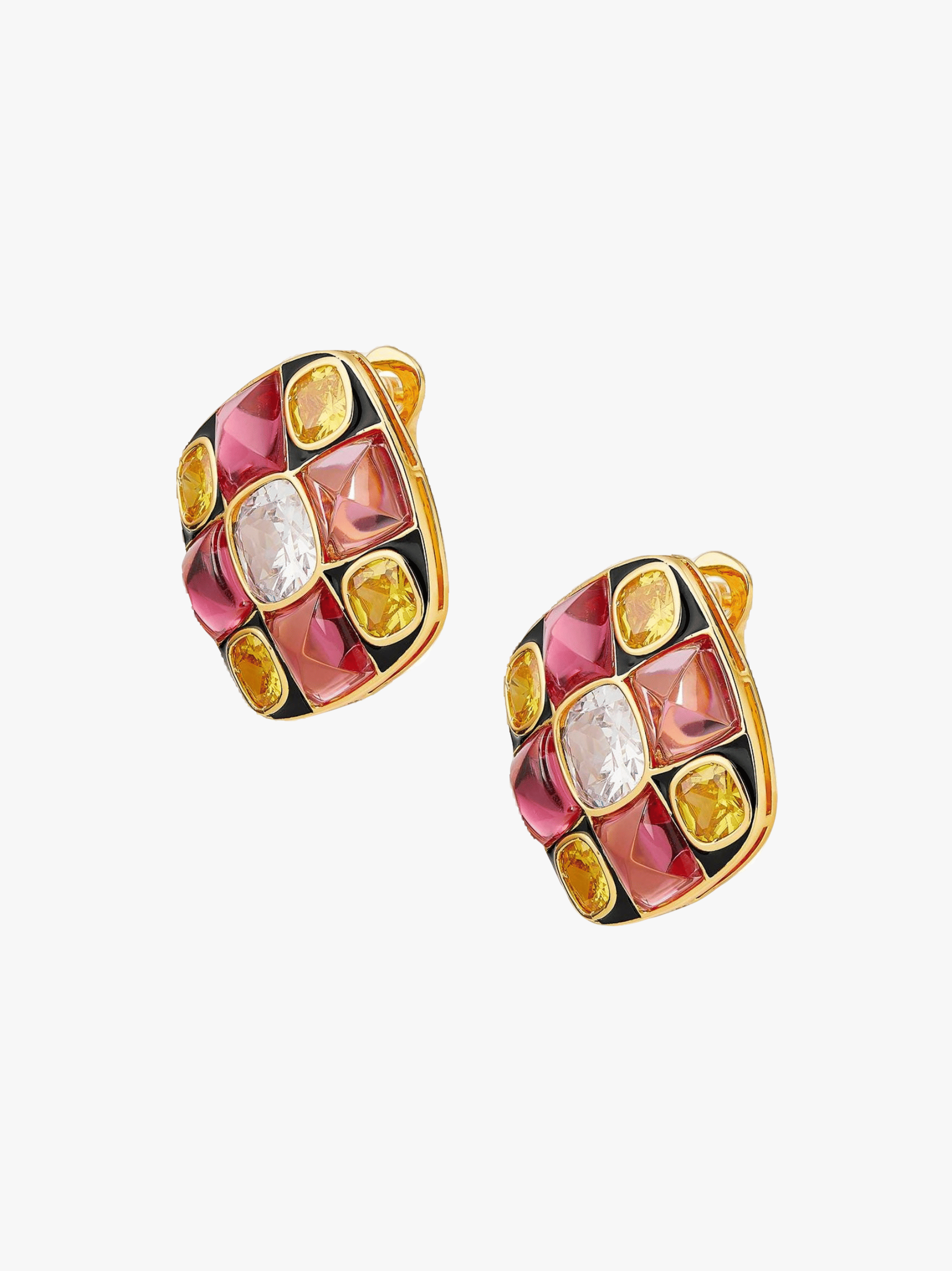 Cassandra Earrings (Pink) in Pink made by Nana Jacqueline