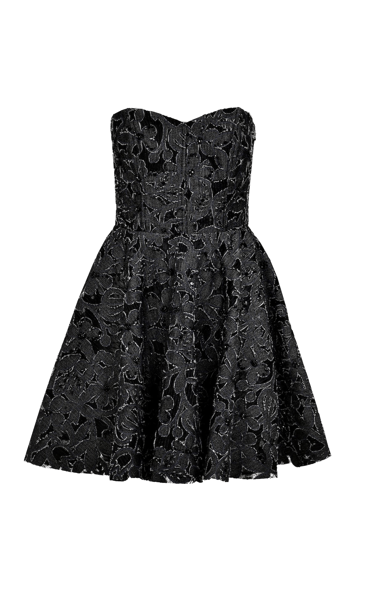Miza Lace Denim Dress - Hand-embroidered made by Francesca Miranda