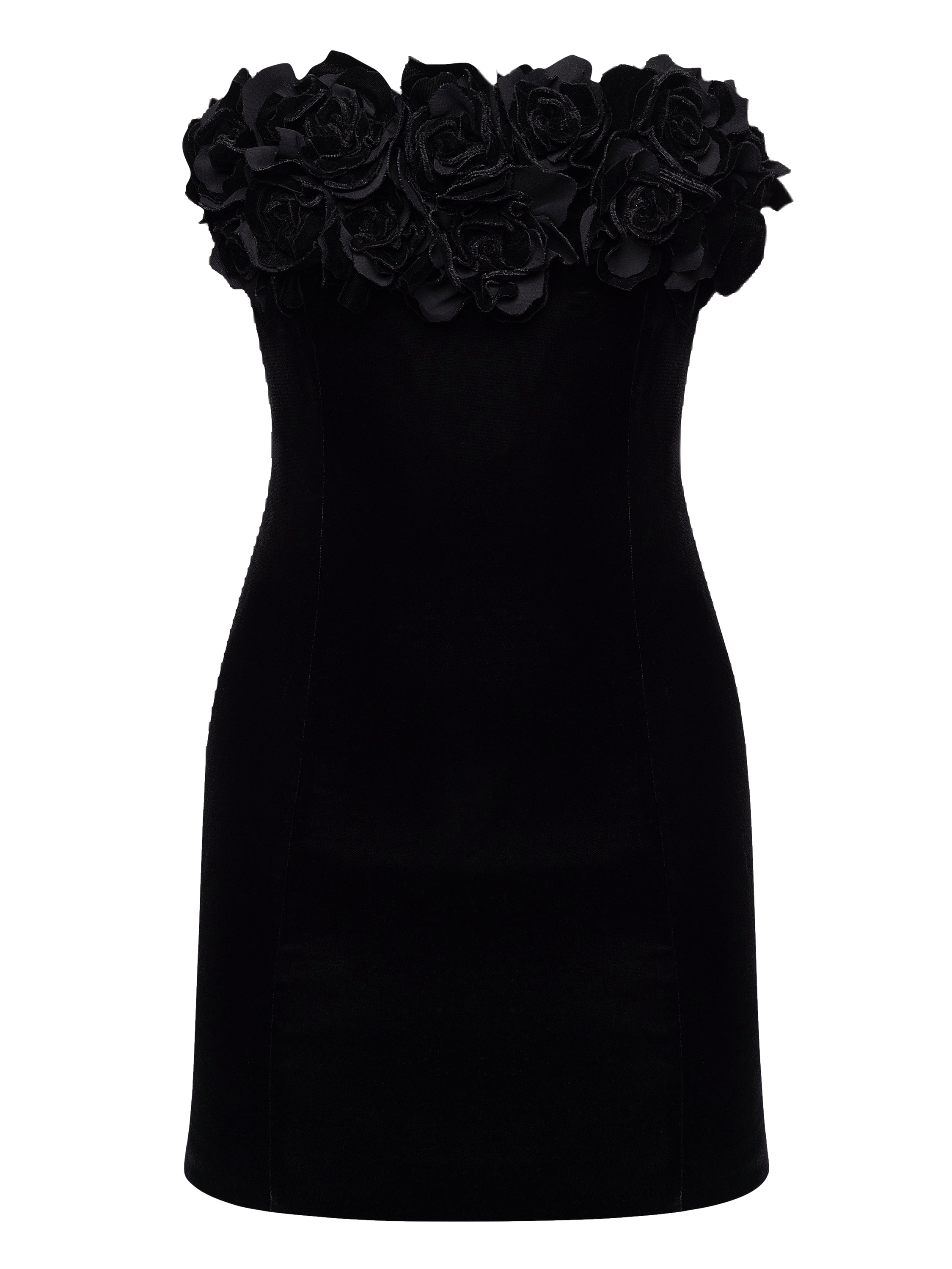 Strapless Velour Mini Dress made by NDS The Label