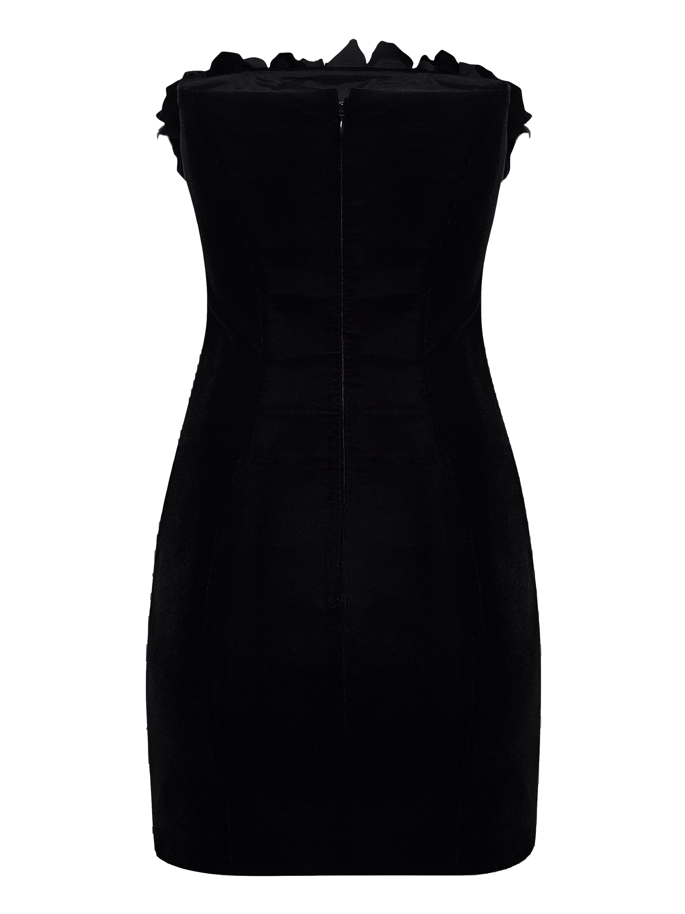 Strapless Velour Mini Dress made by NDS The Label