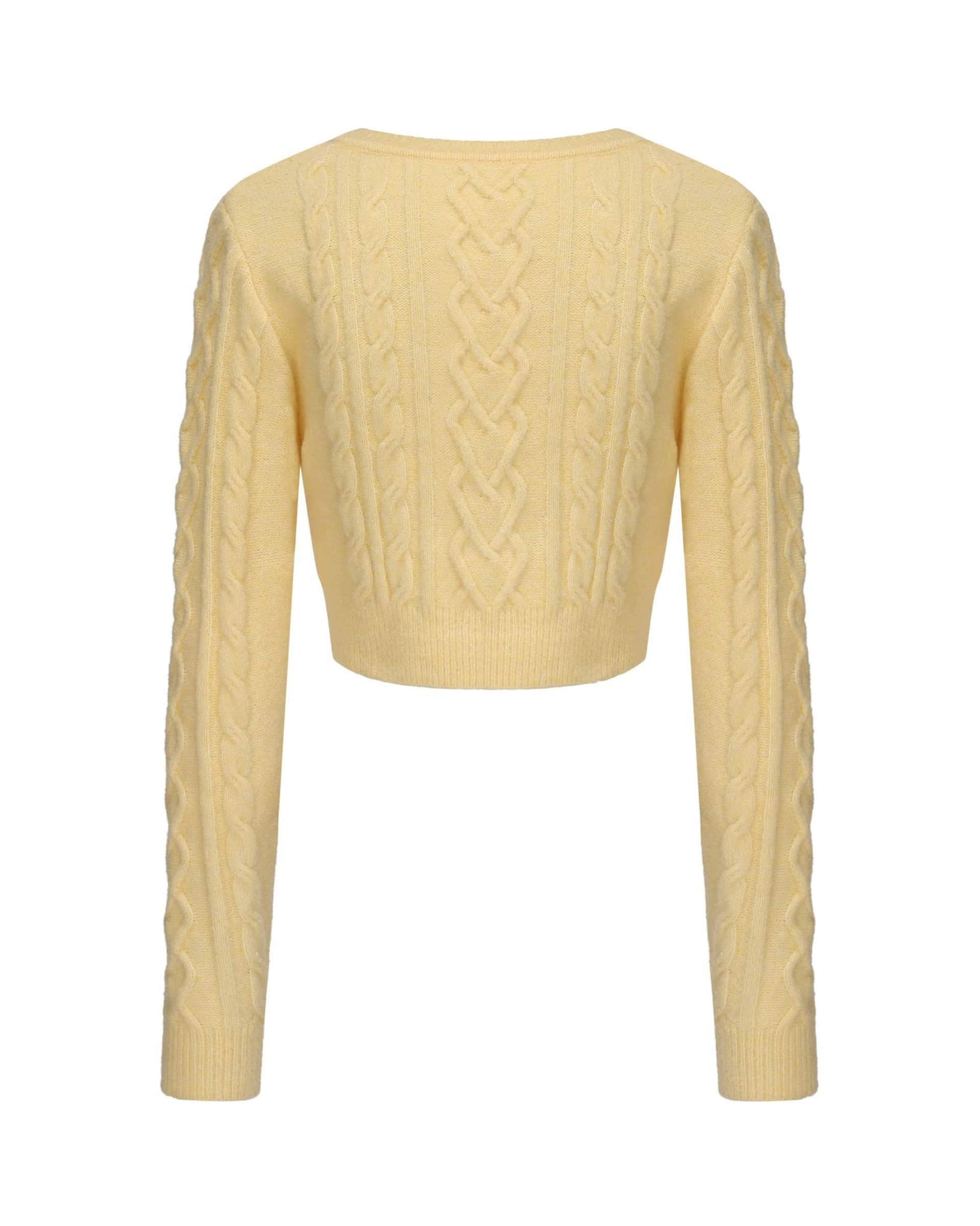 Evie Cardigan (Yellow) made by Nana Jacqueline