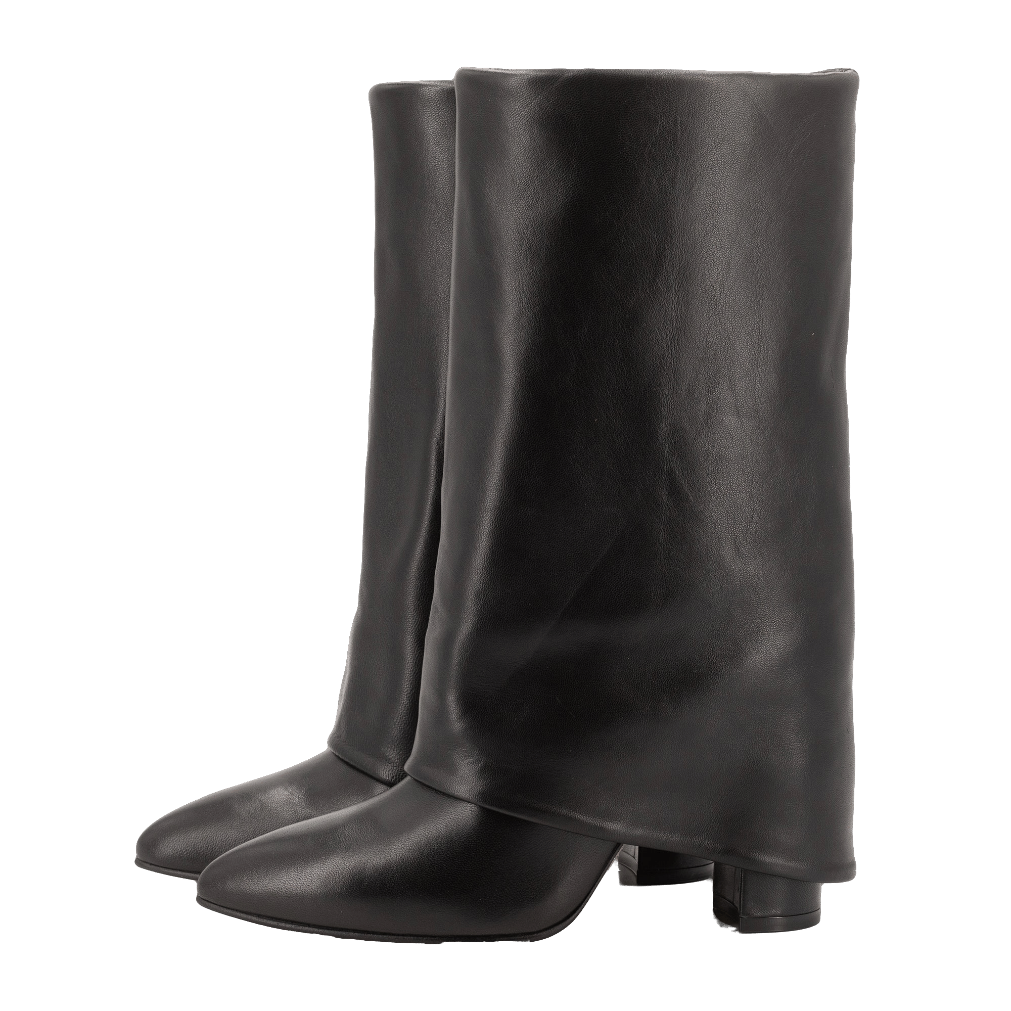 BERTA BLACK LEATHER BOOTS made by Toral