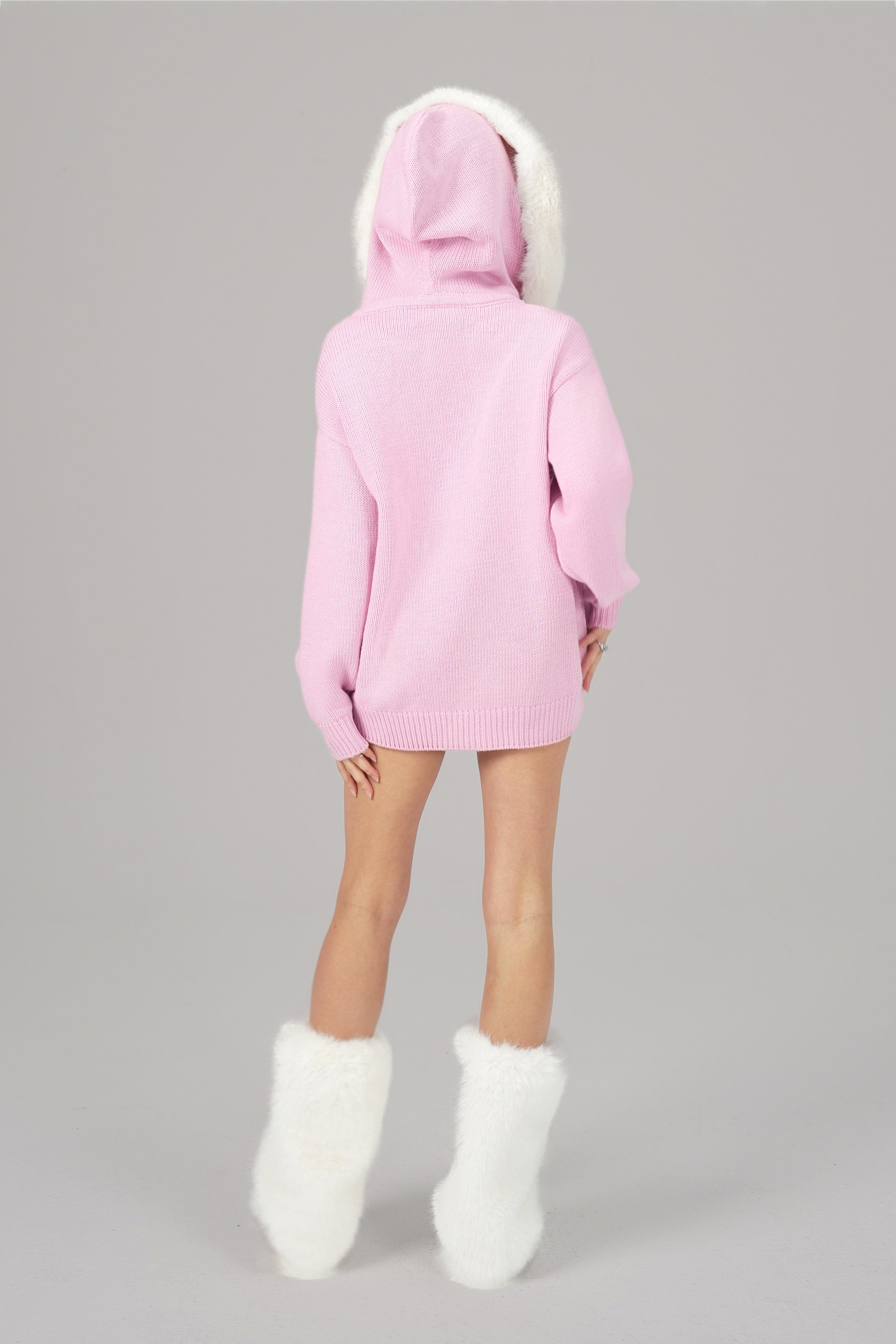 Ava Fur Sweatshirt (Pink) made by Nana Jacqueline