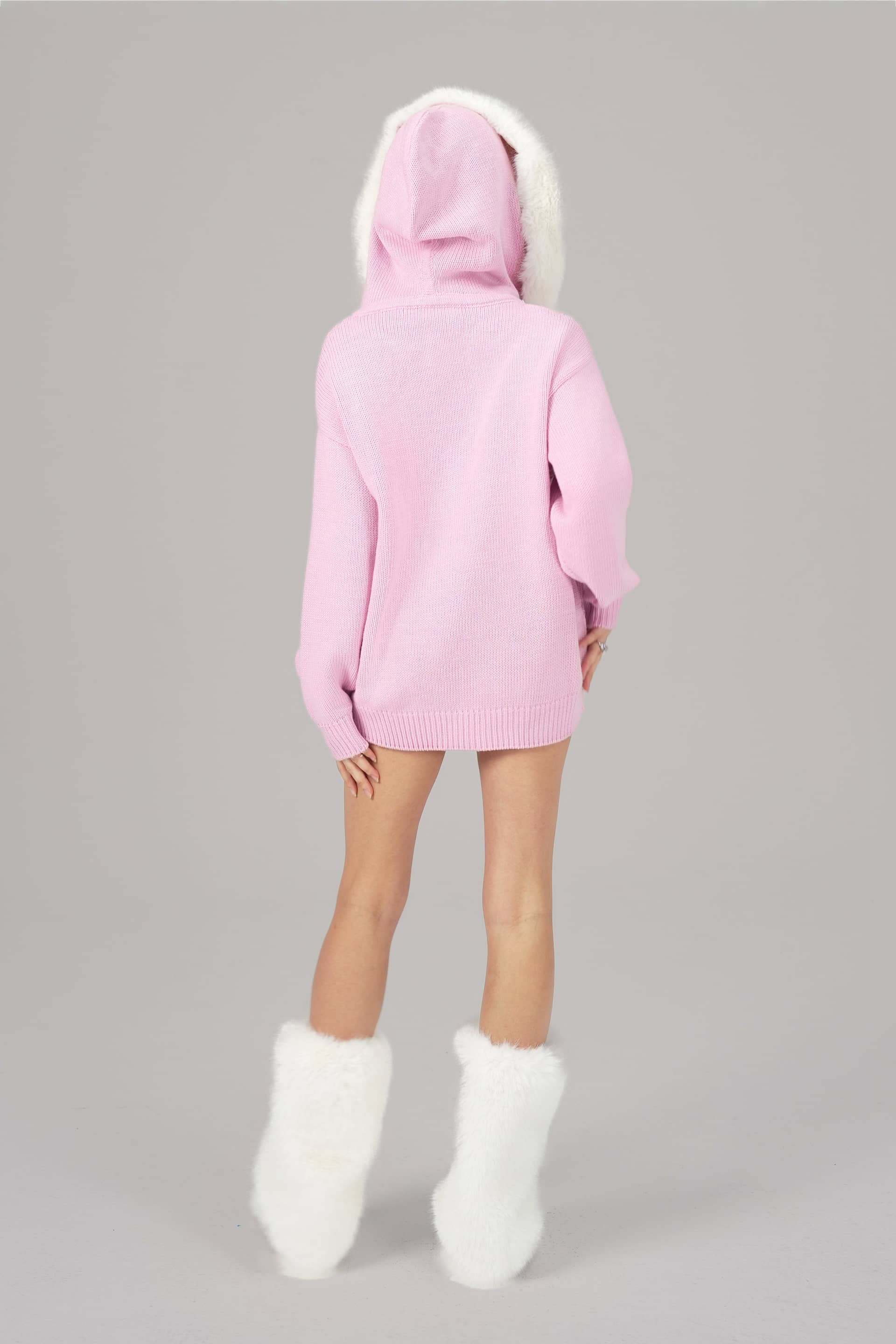 Ava Fur Sweatshirt (Pink) made by Nana Jacqueline