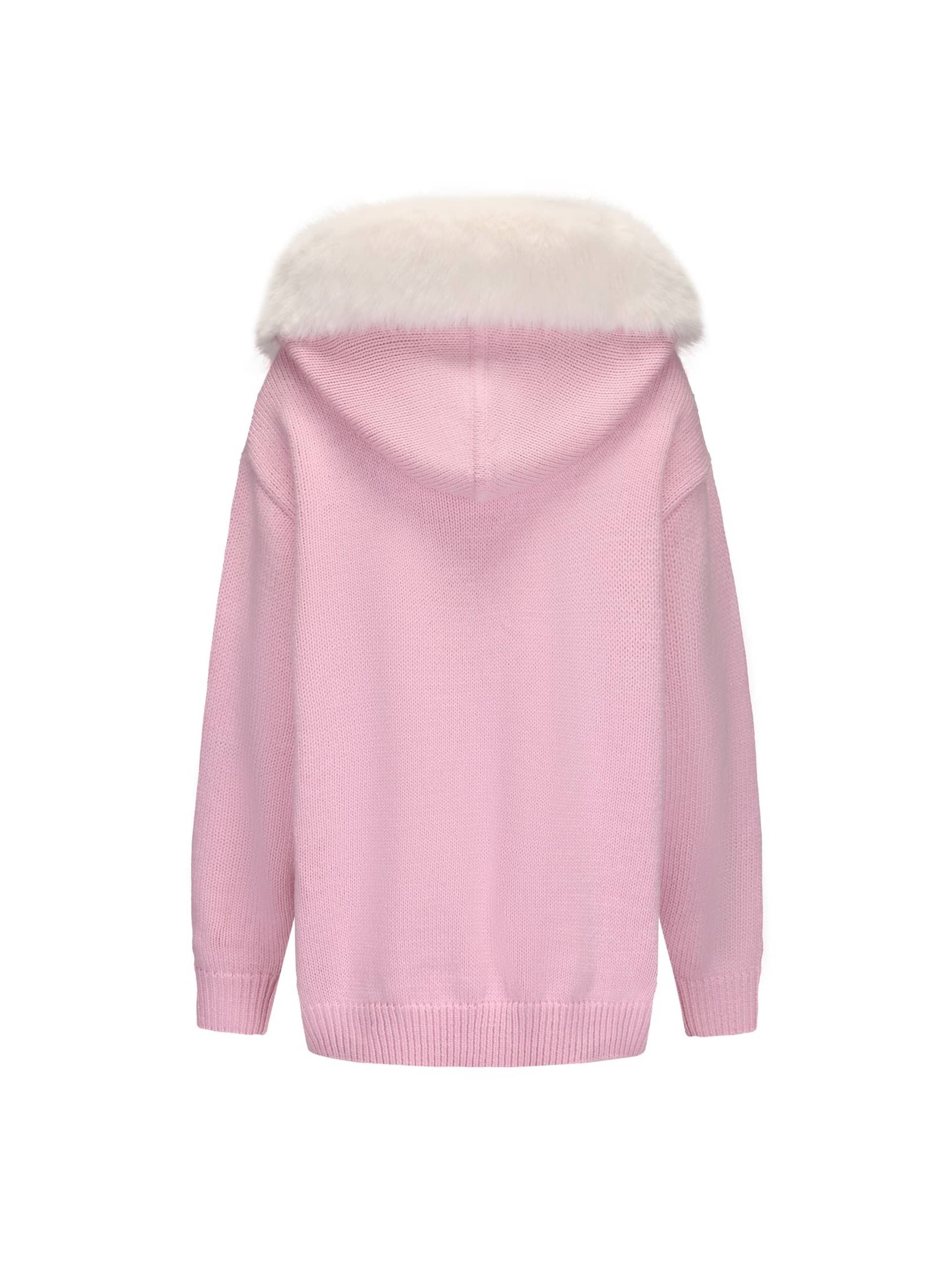 Ava Fur Sweatshirt (Pink) made by Nana Jacqueline