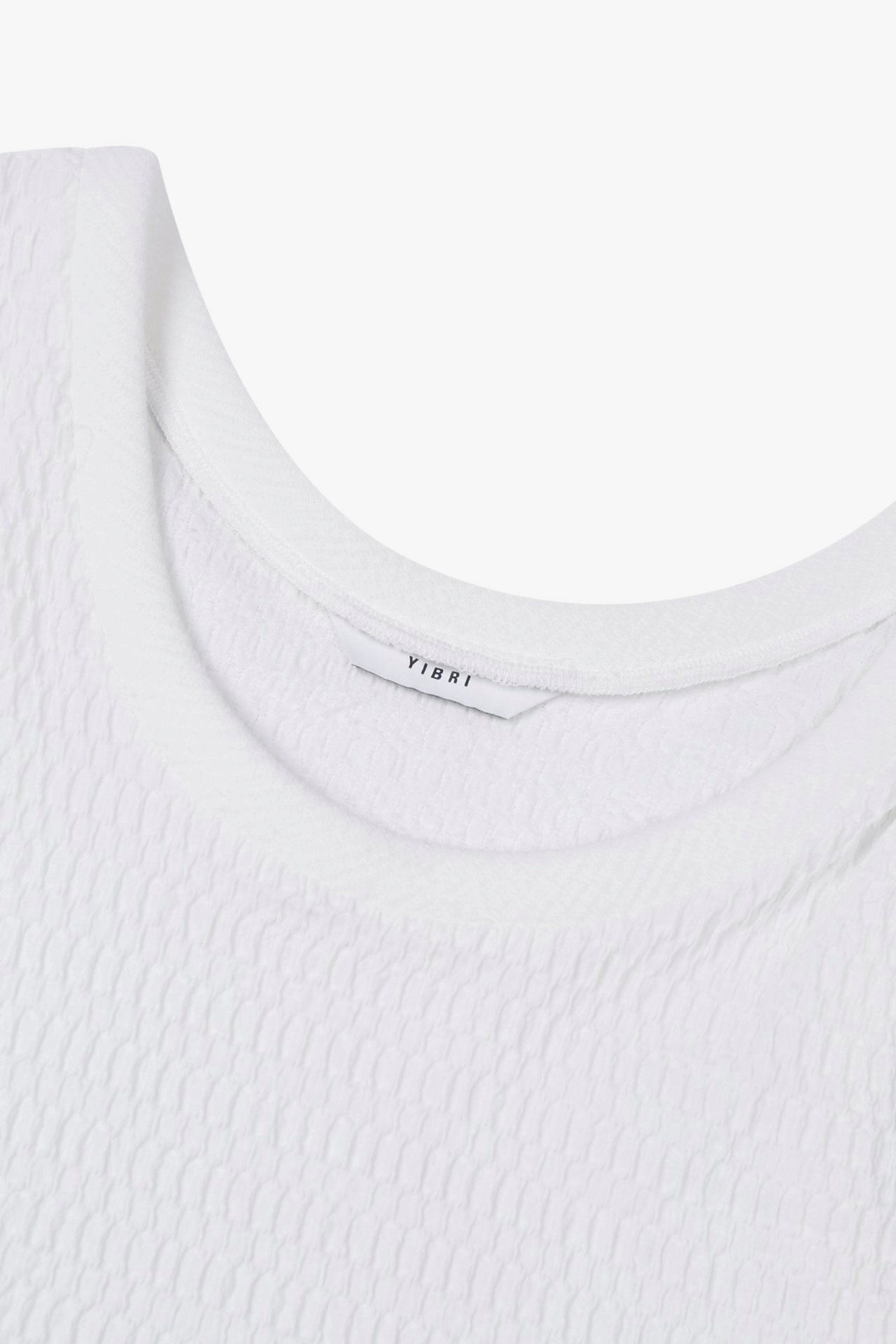 SLEEVELESS TEXTURED TOP made by YIBRI