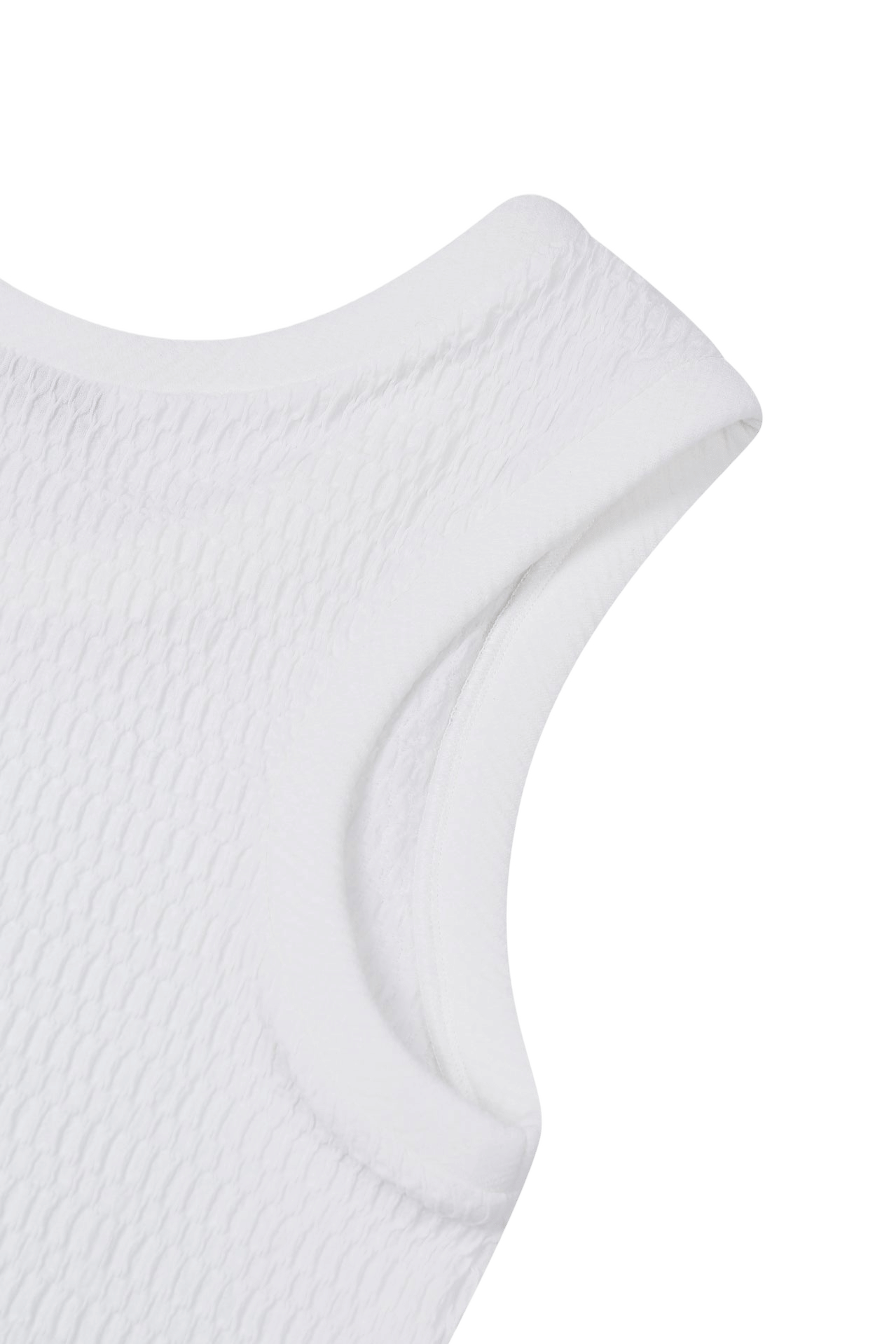 SLEEVELESS TEXTURED TOP made by YIBRI