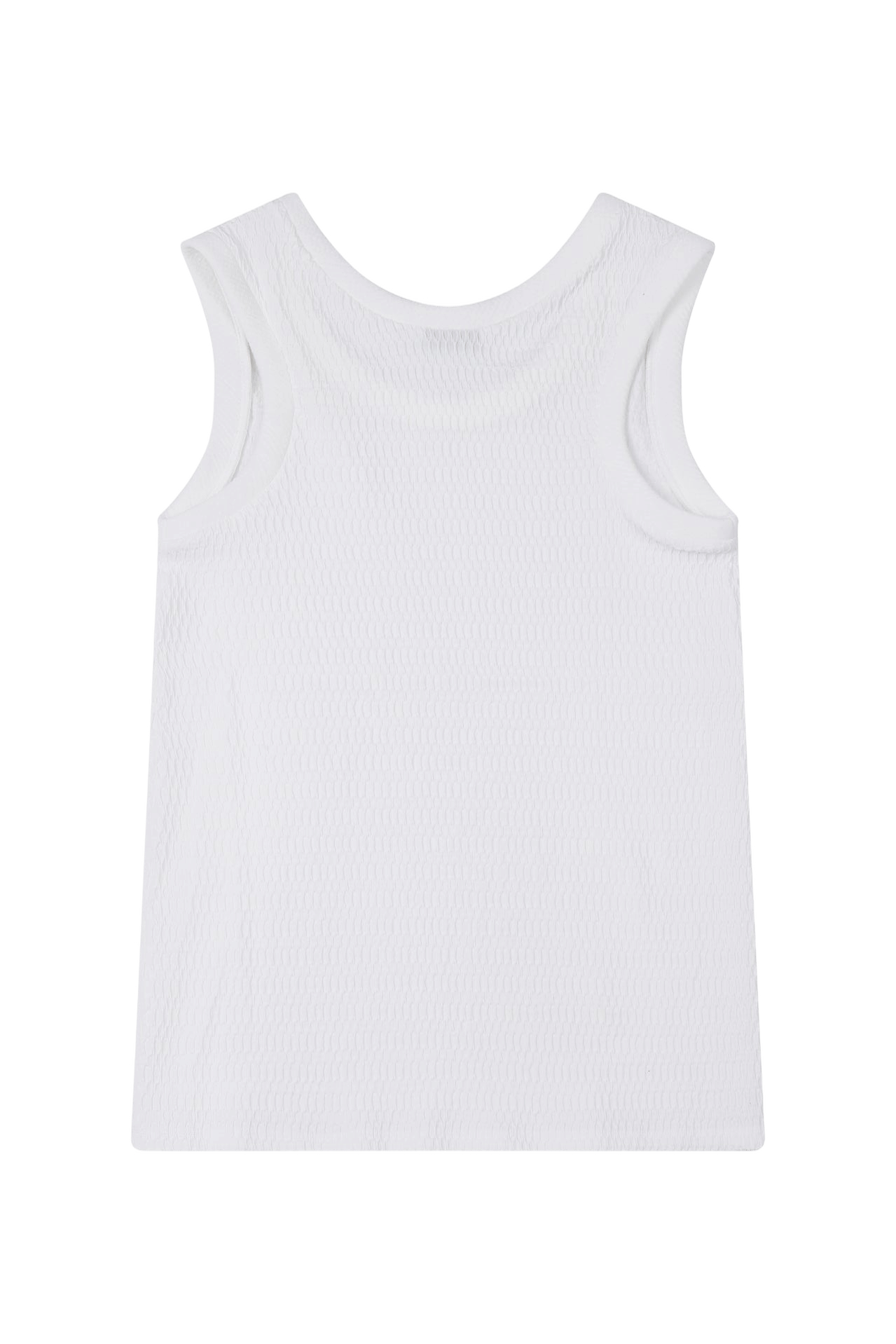 SLEEVELESS TEXTURED TOP made by YIBRI