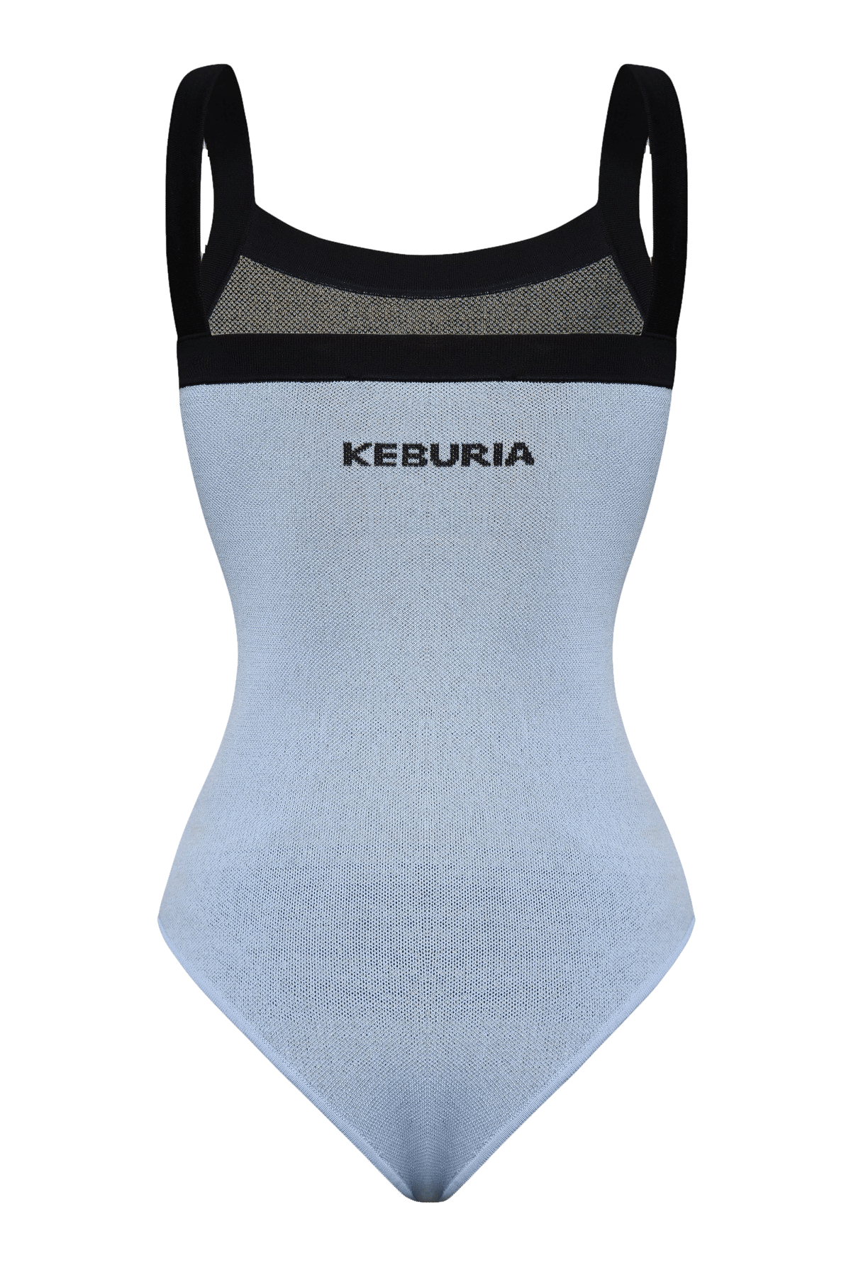 KNIT BODYSUIT in Blue made by KEBURIA