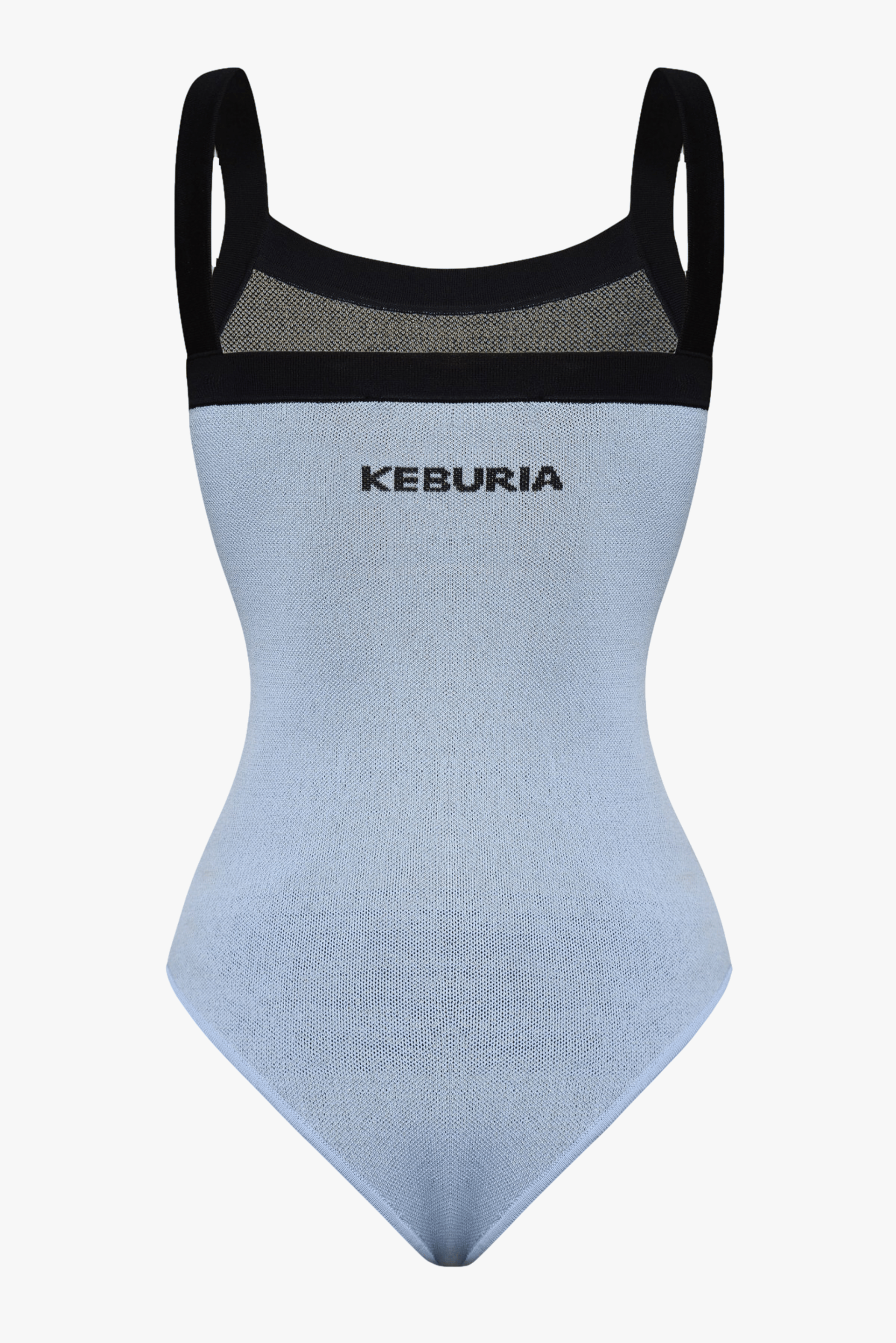 KNIT BODYSUIT in Blue made by KEBURIA