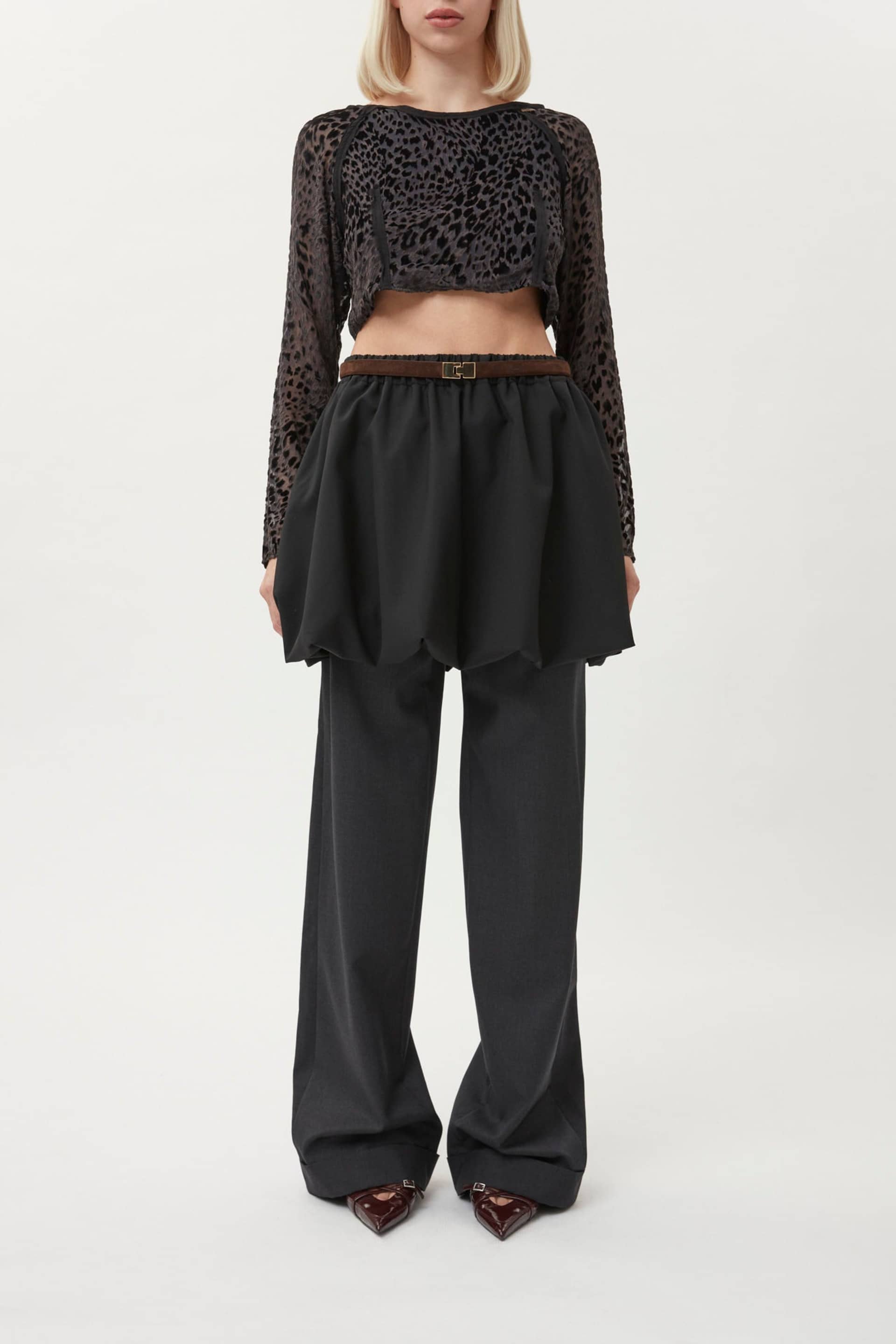 Leopard Top- Black made by Gemme Collective