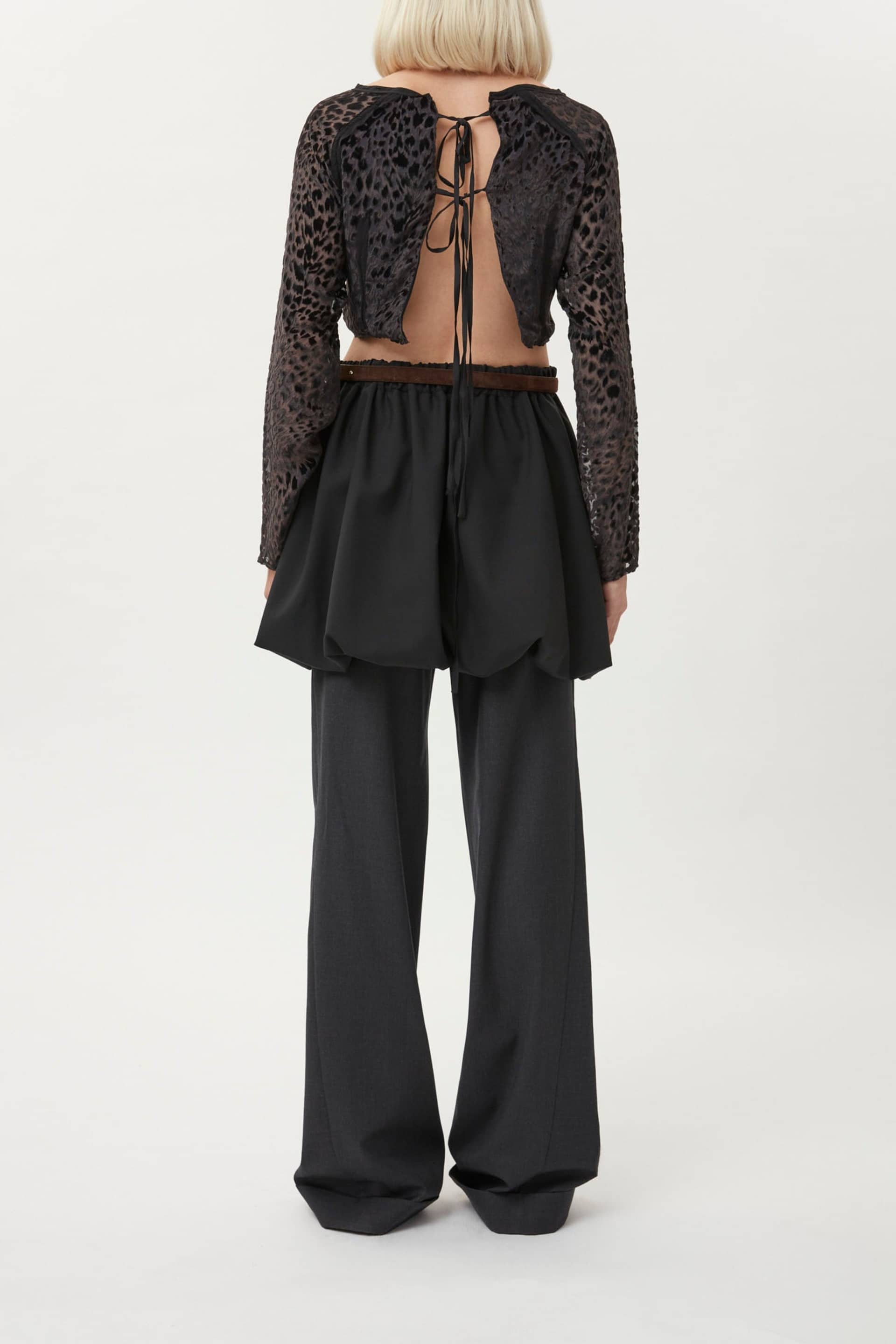 Leopard Top- Black made by Gemme Collective