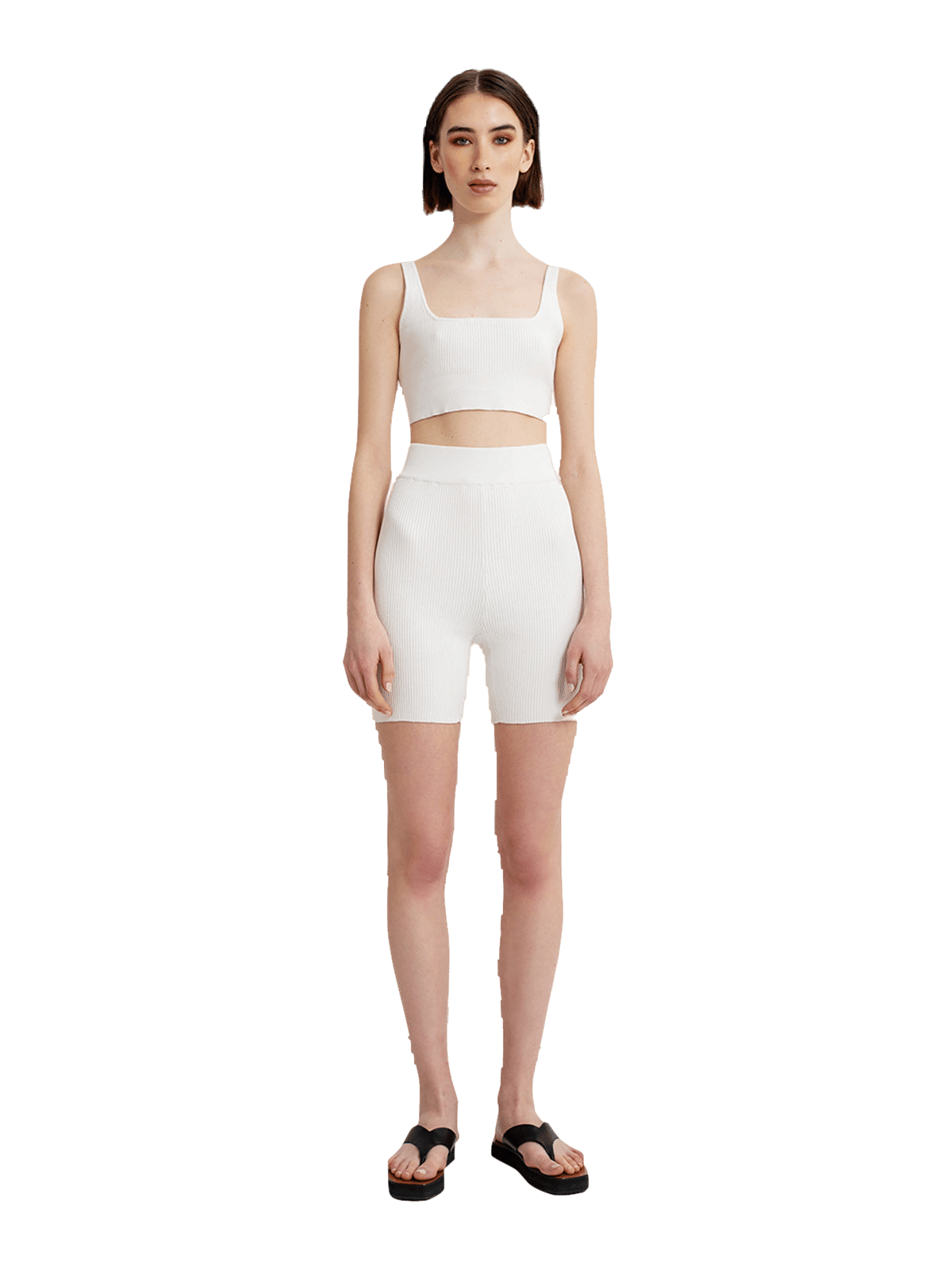 Laura Shorts in White made by AÉRYNE