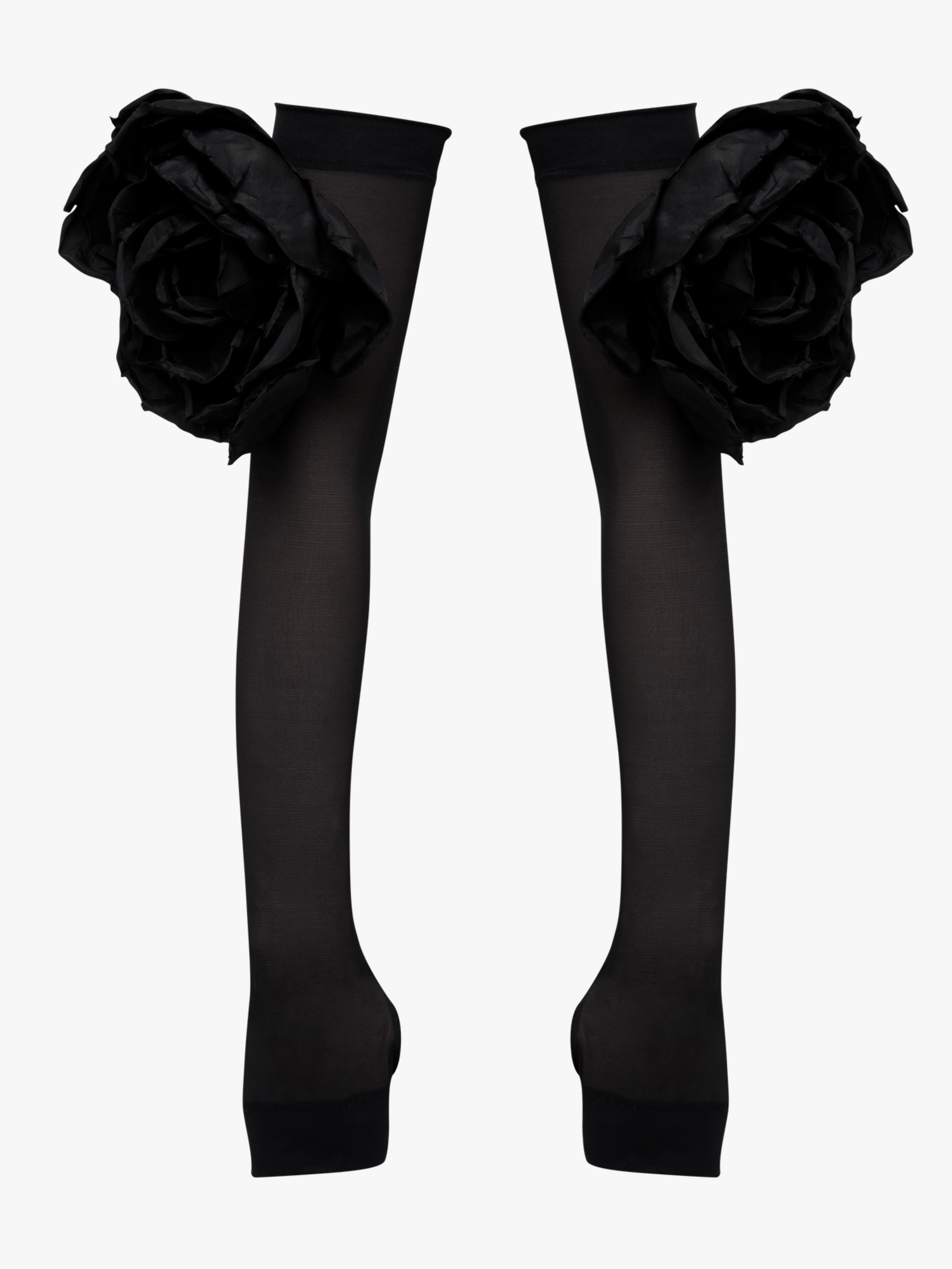 FINGERLESS GLOVES WITH FLORAL EMBELLISHMENTS made by NDS The Label