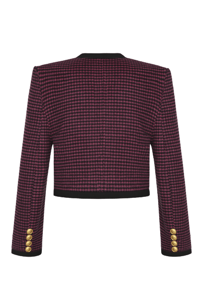 WOOL CROPPED DOUBLE-BREASTED BLAZER made by KEBURIA