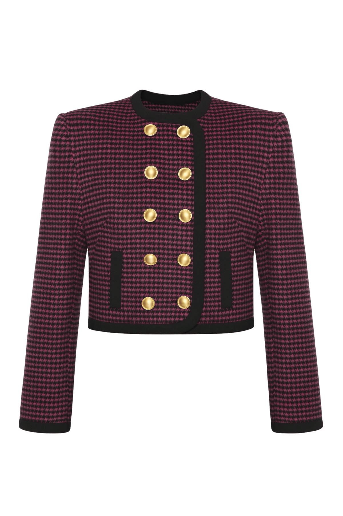 WOOL CROPPED DOUBLE-BREASTED BLAZER made by KEBURIA