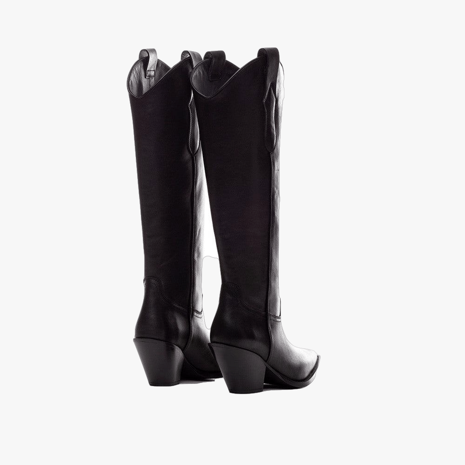 TORAL HIGH BLACK LEATHER BOOTS in Black made by Toral