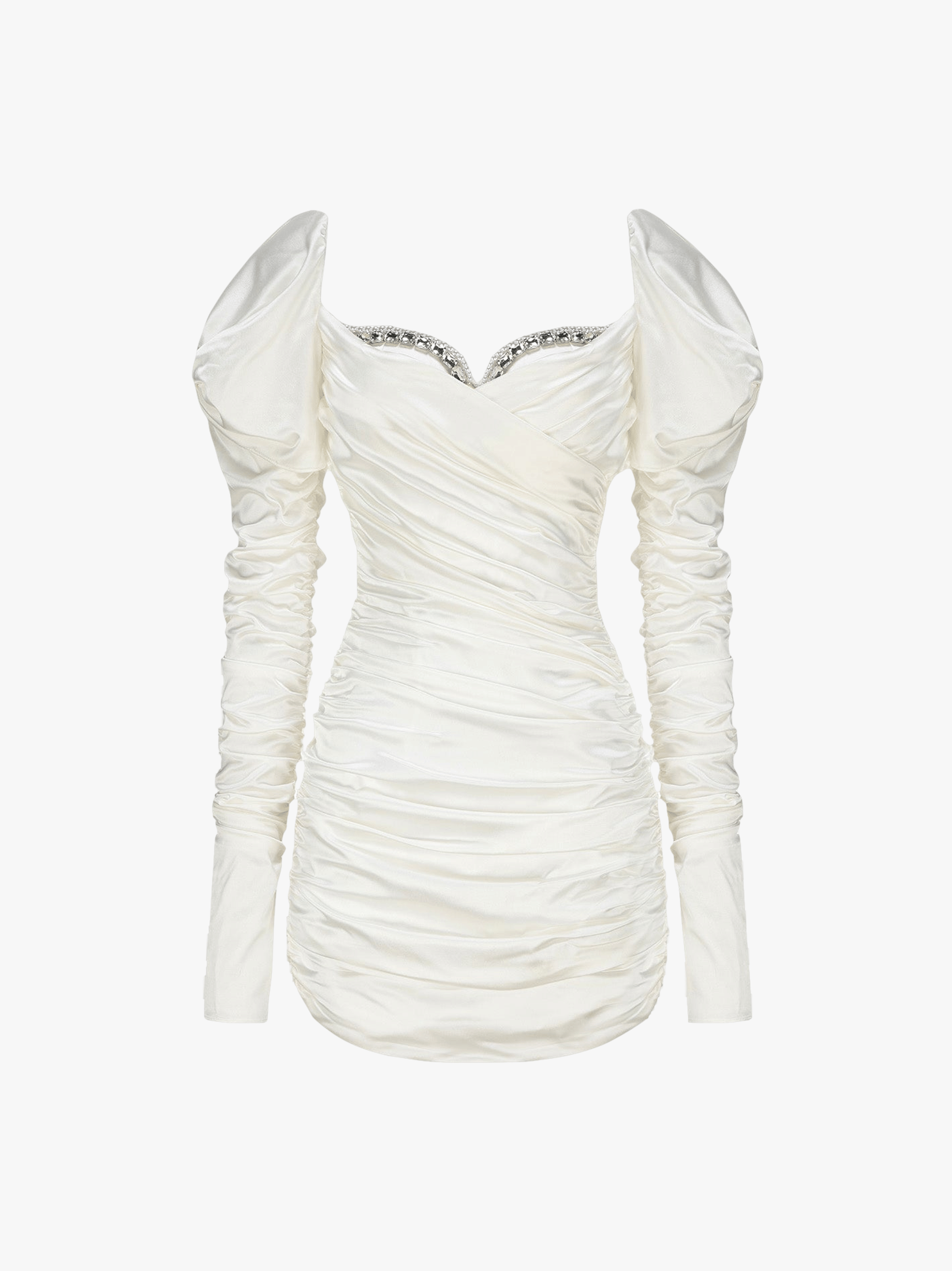 Daphne Satin Dress (White) made by Nana Jacqueline