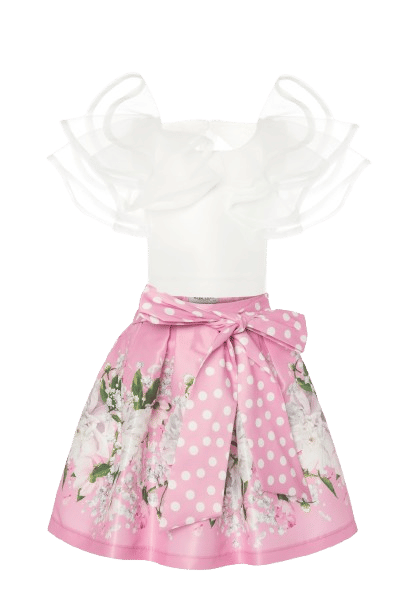 Ruffle Sleeve Outfit | 2 Pieces made by Mama Luma