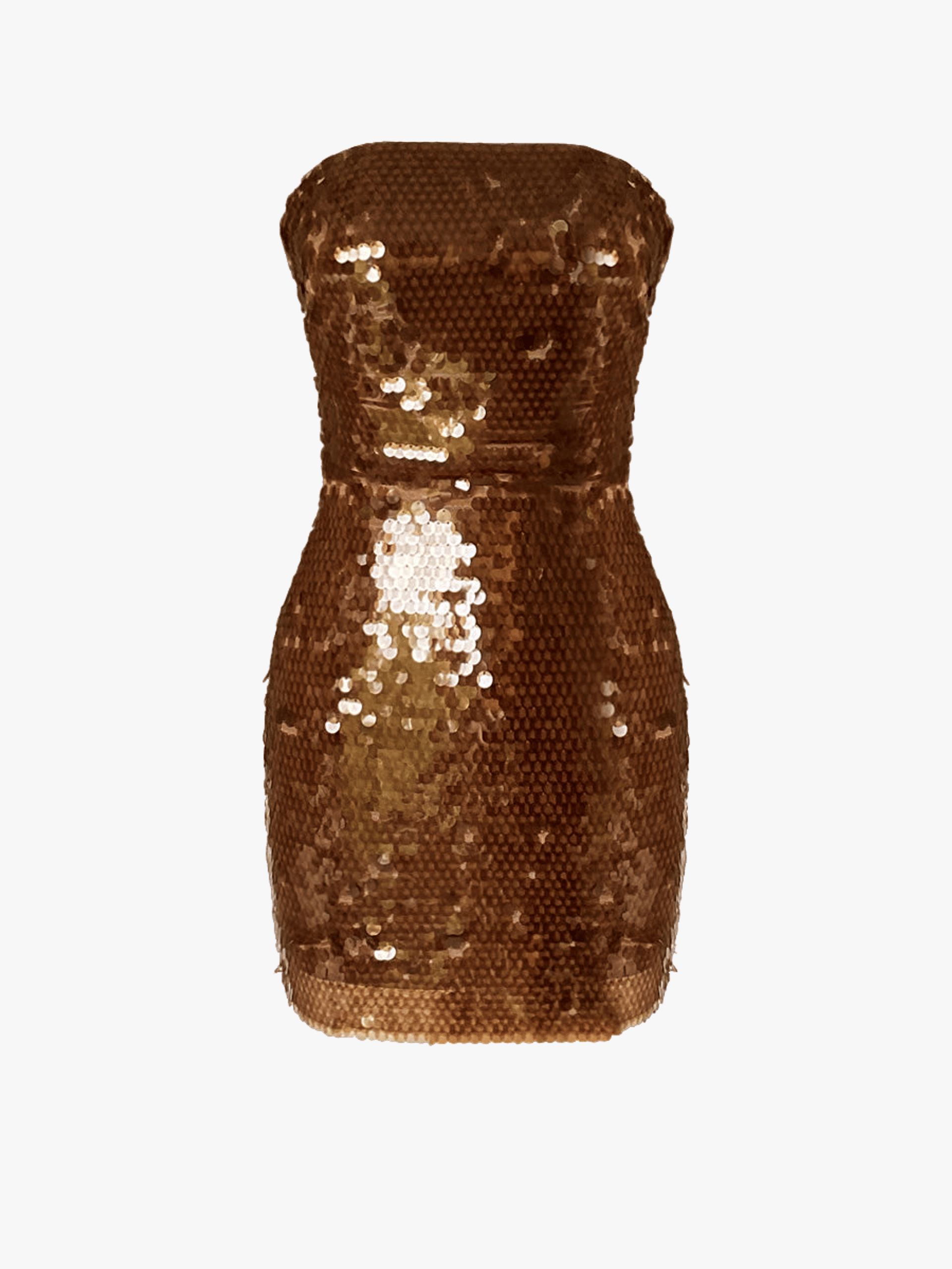 Loren Mini Glam Dress - Chocalate Brown made by Gigii's