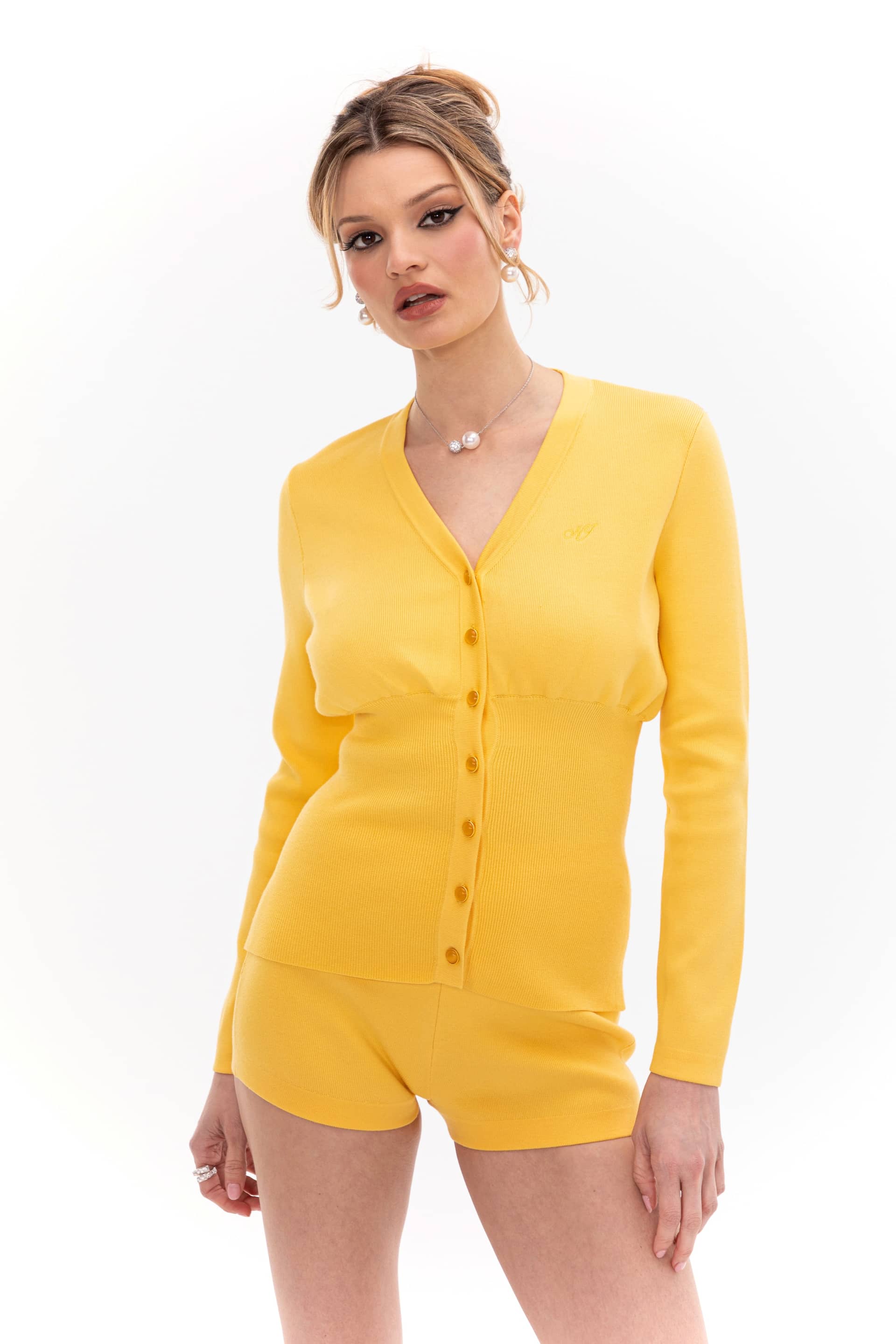 Naomi Knit Set (Yellow) made by Nana Jacqueline