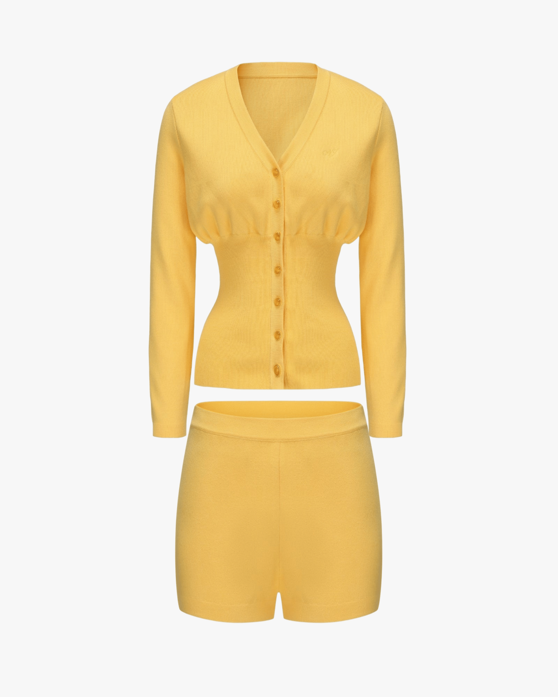 Naomi Knit Set (Yellow) made by Nana Jacqueline