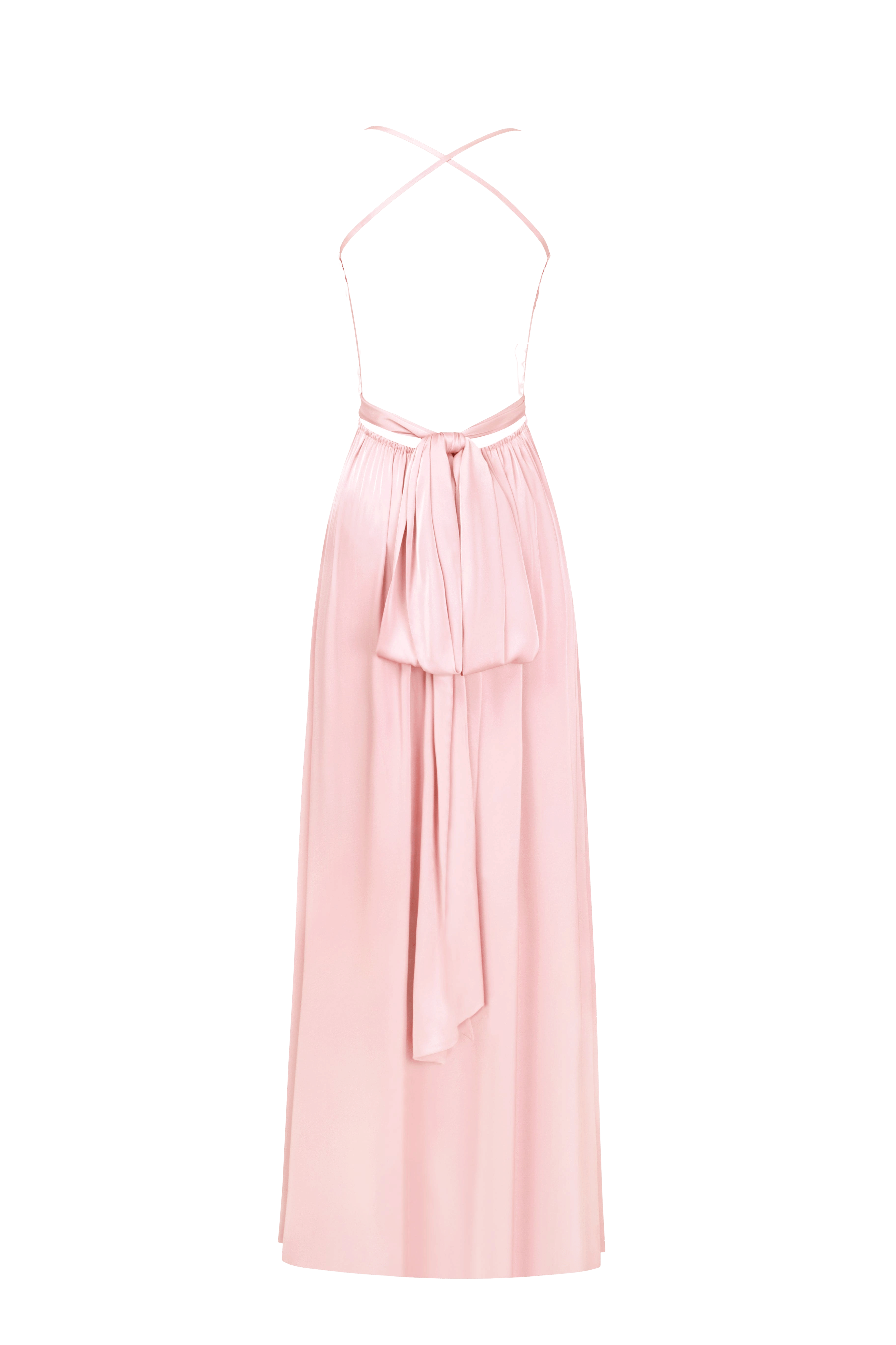 Boudoir misty rose silk slip dress made by Milla