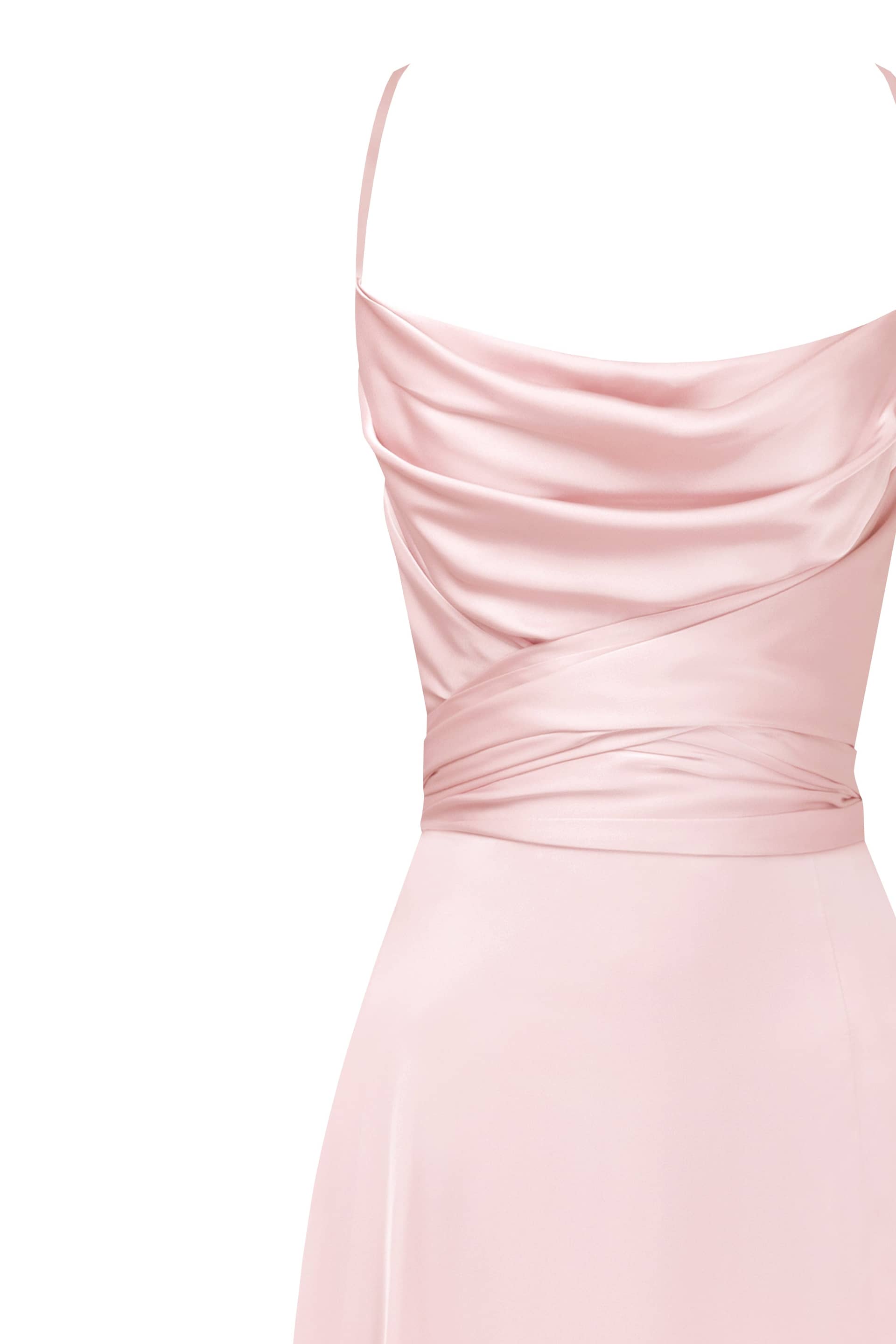 Boudoir misty rose silk slip dress made by Milla