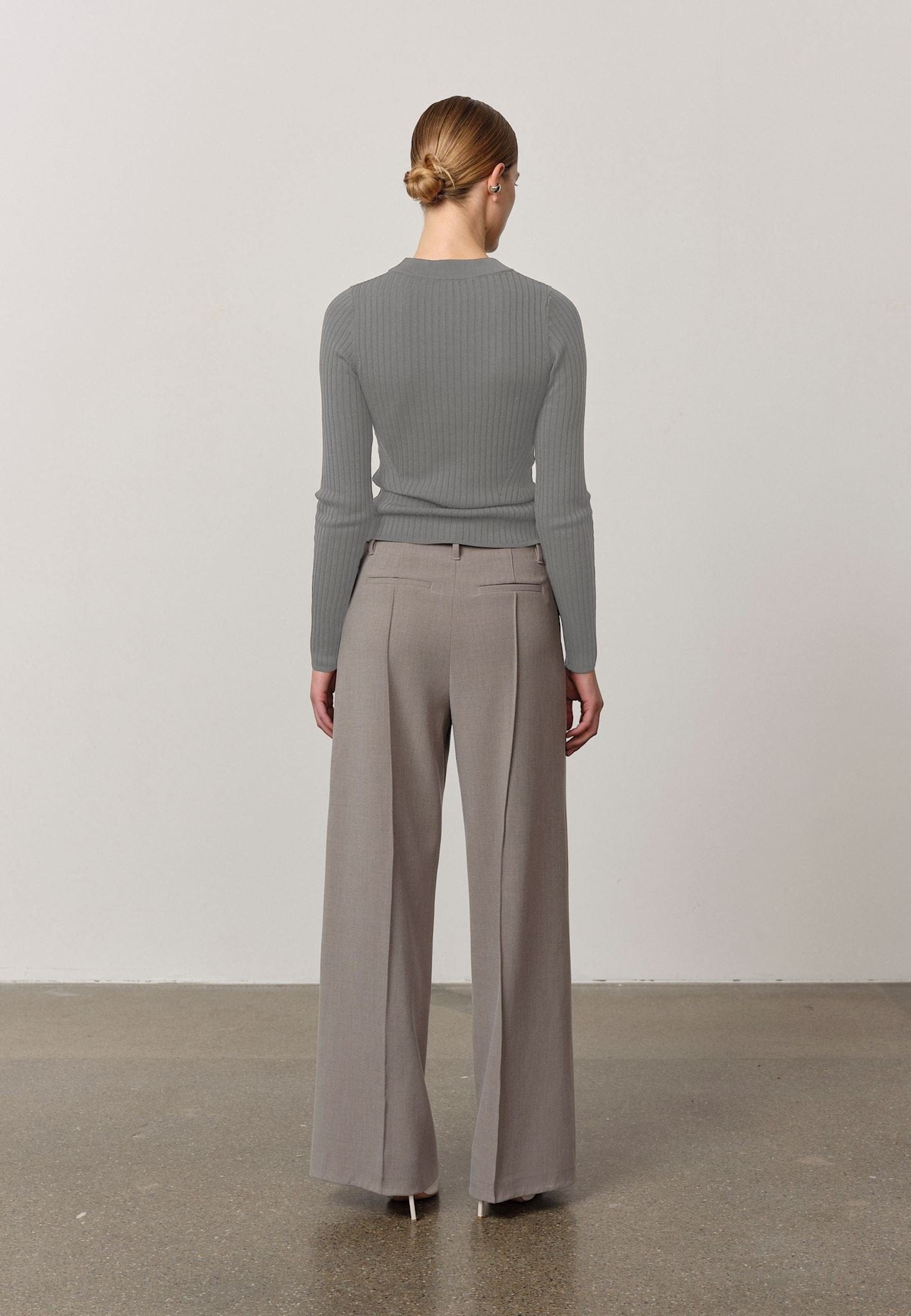 Daniella Knit Blouse - Light Grey made by HERSKIND