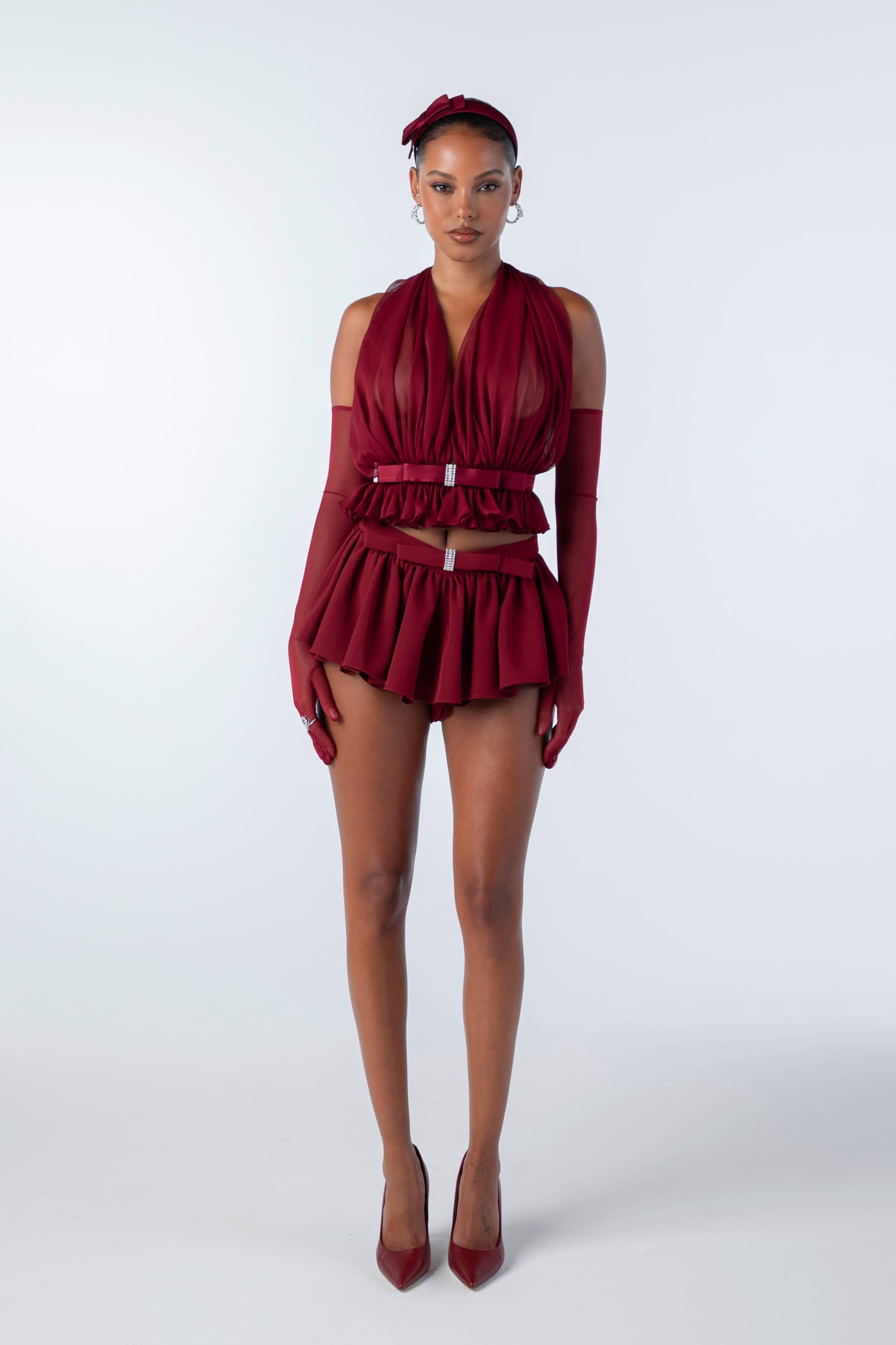 Giselle Top (Red) made by Nana Jacqueline