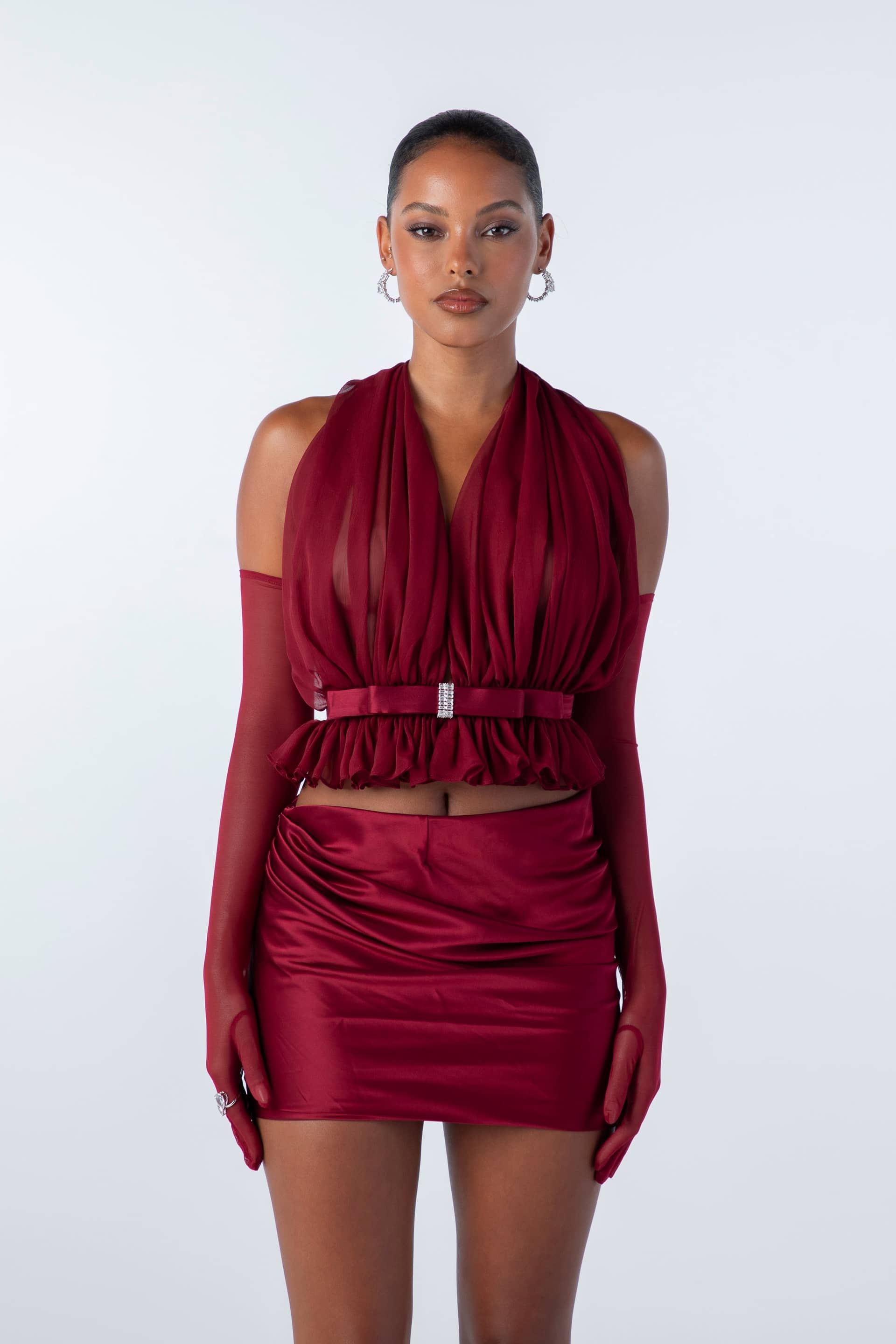 Giselle Top (Red) made by Nana Jacqueline