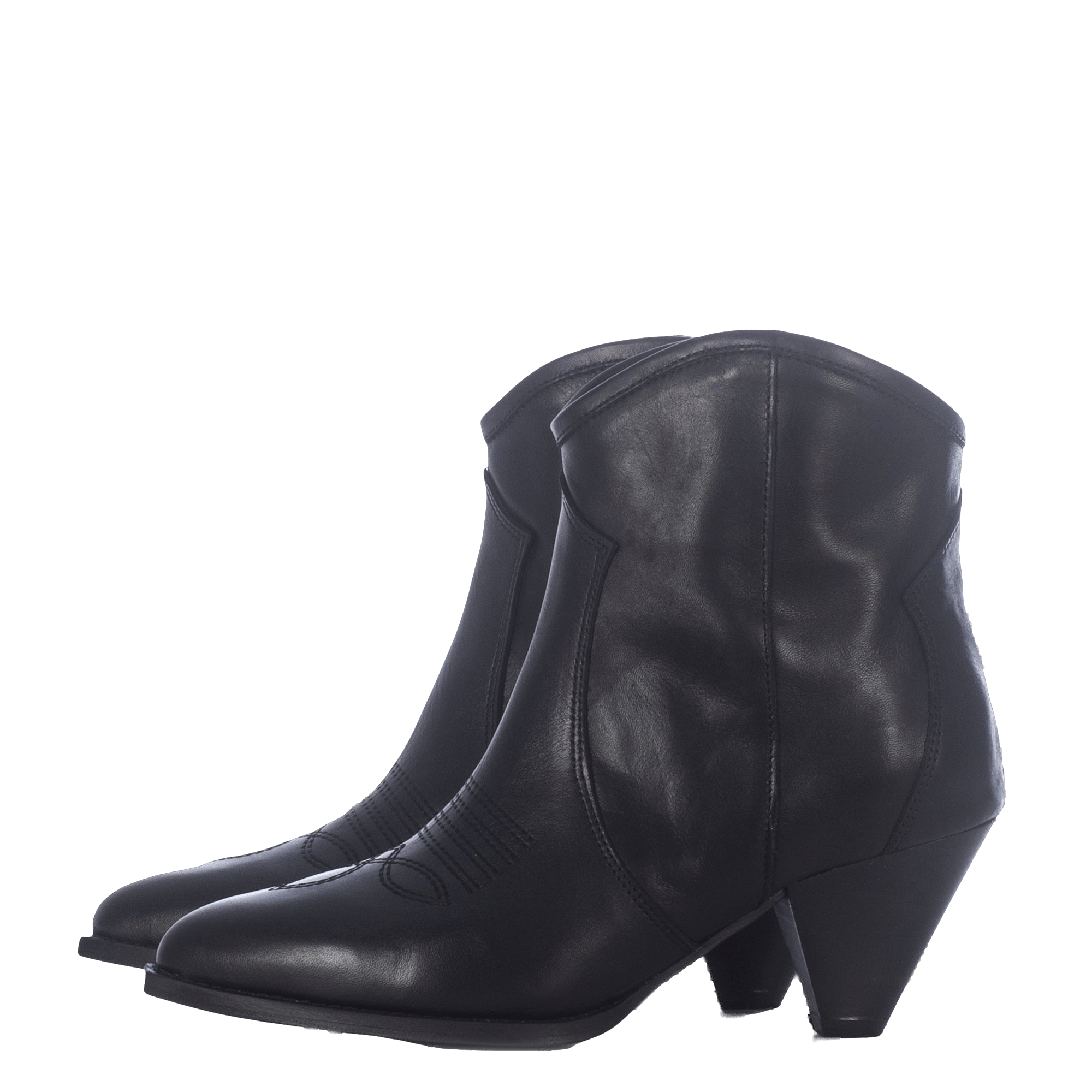 CREAM BLACK ANKLE BOOTS made by Toral