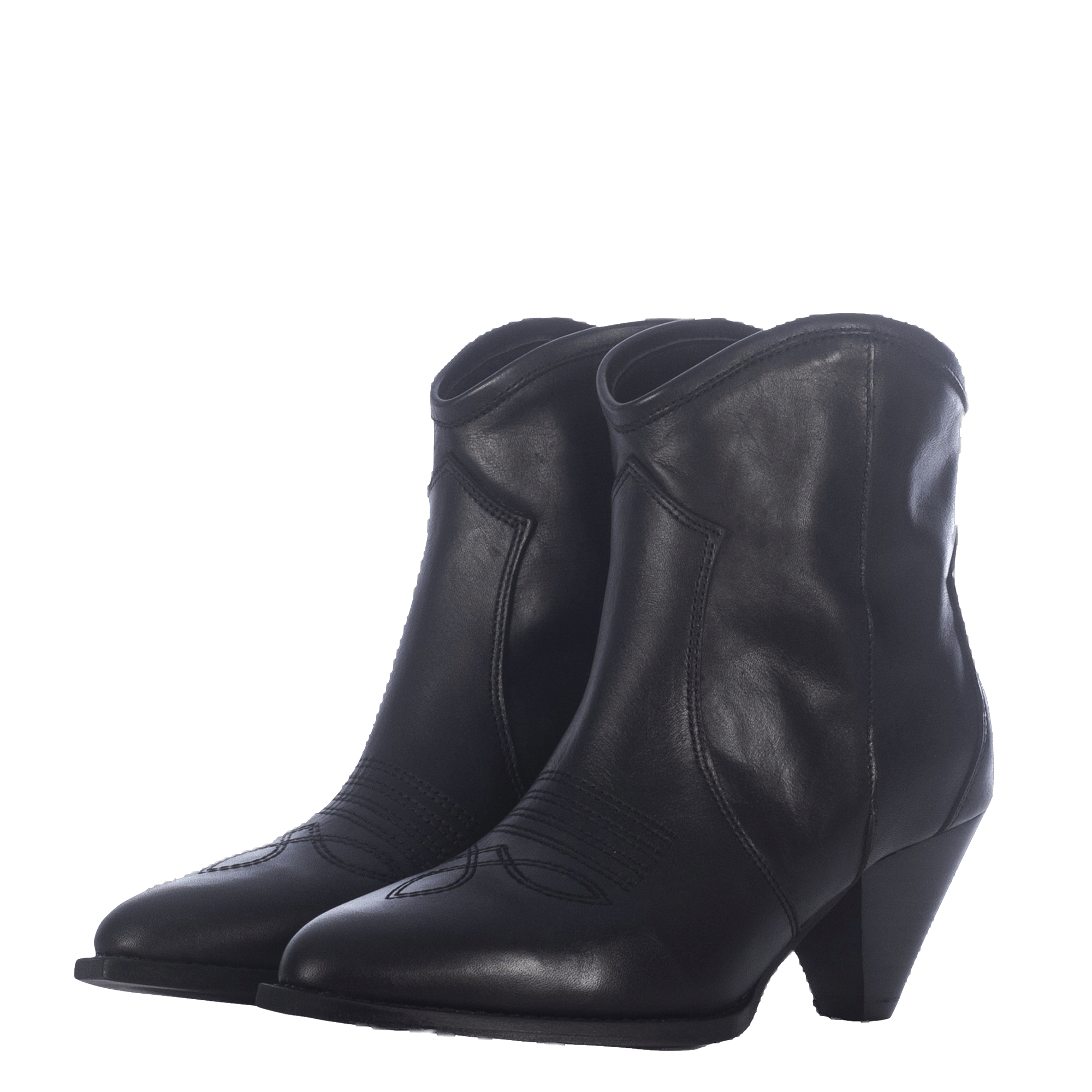 CREAM BLACK ANKLE BOOTS made by Toral