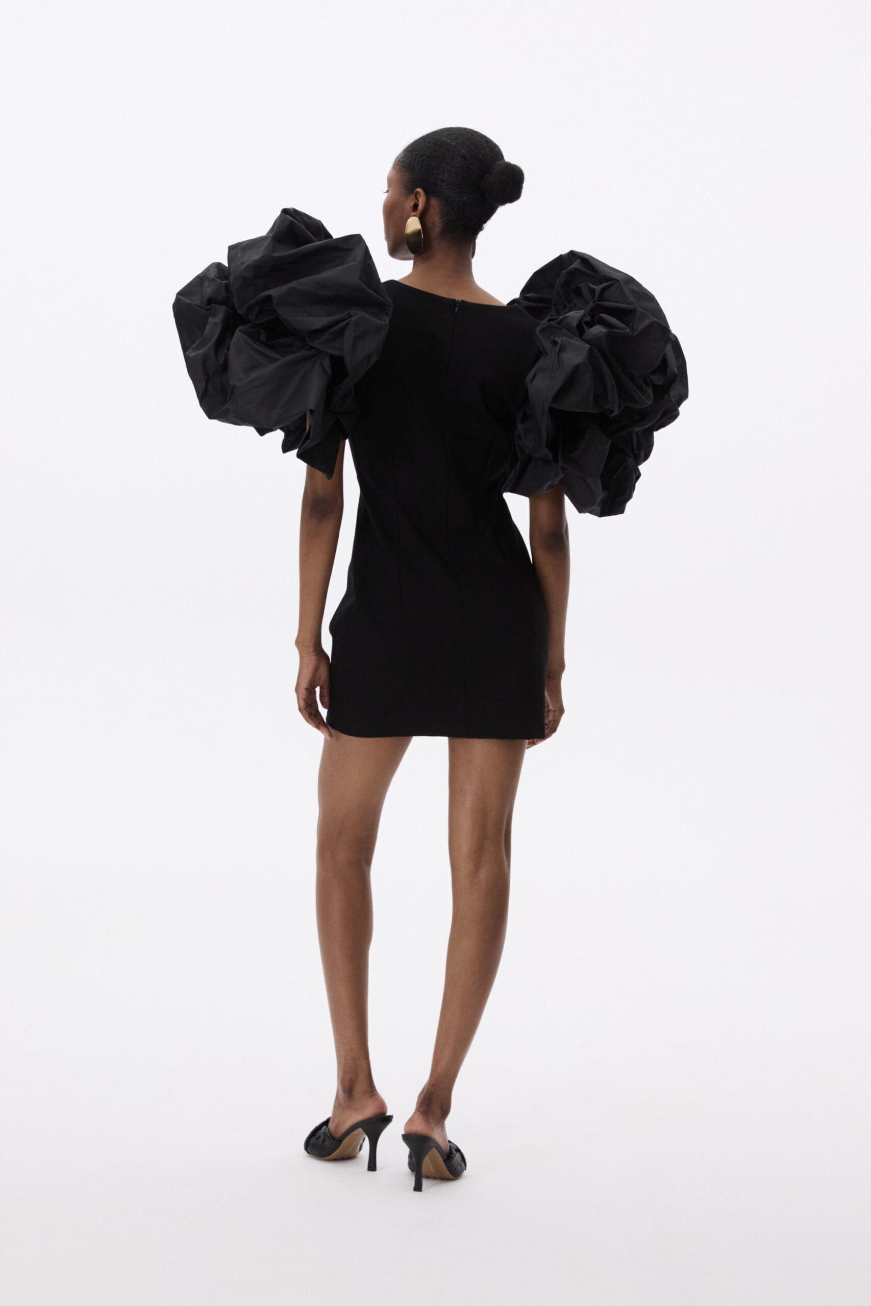 Dress With Deep Neckline made by YAVORSKA