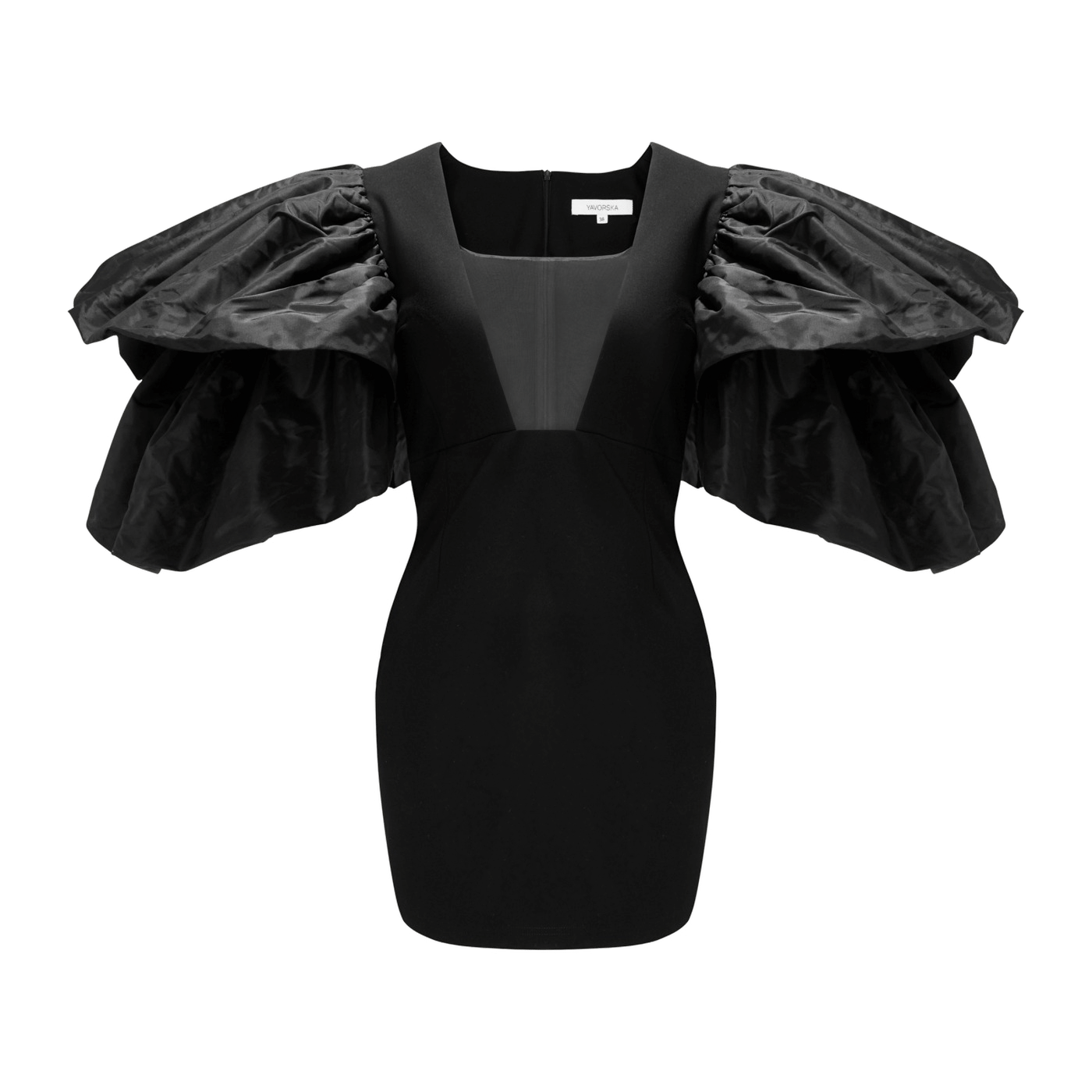 Dress With Deep Neckline made by YAVORSKA