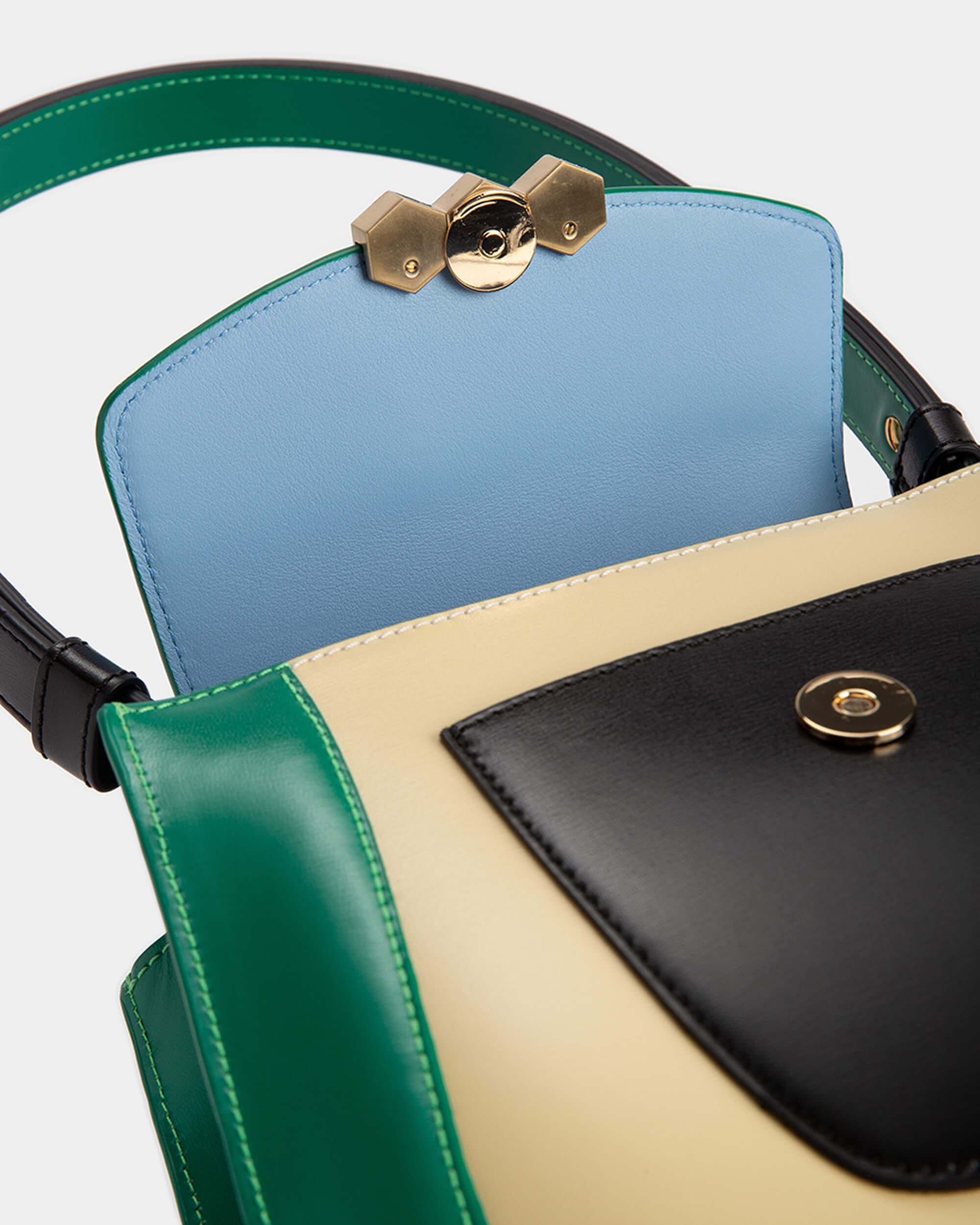 Jill Emerald / Cream / Black in Green made by Mietis