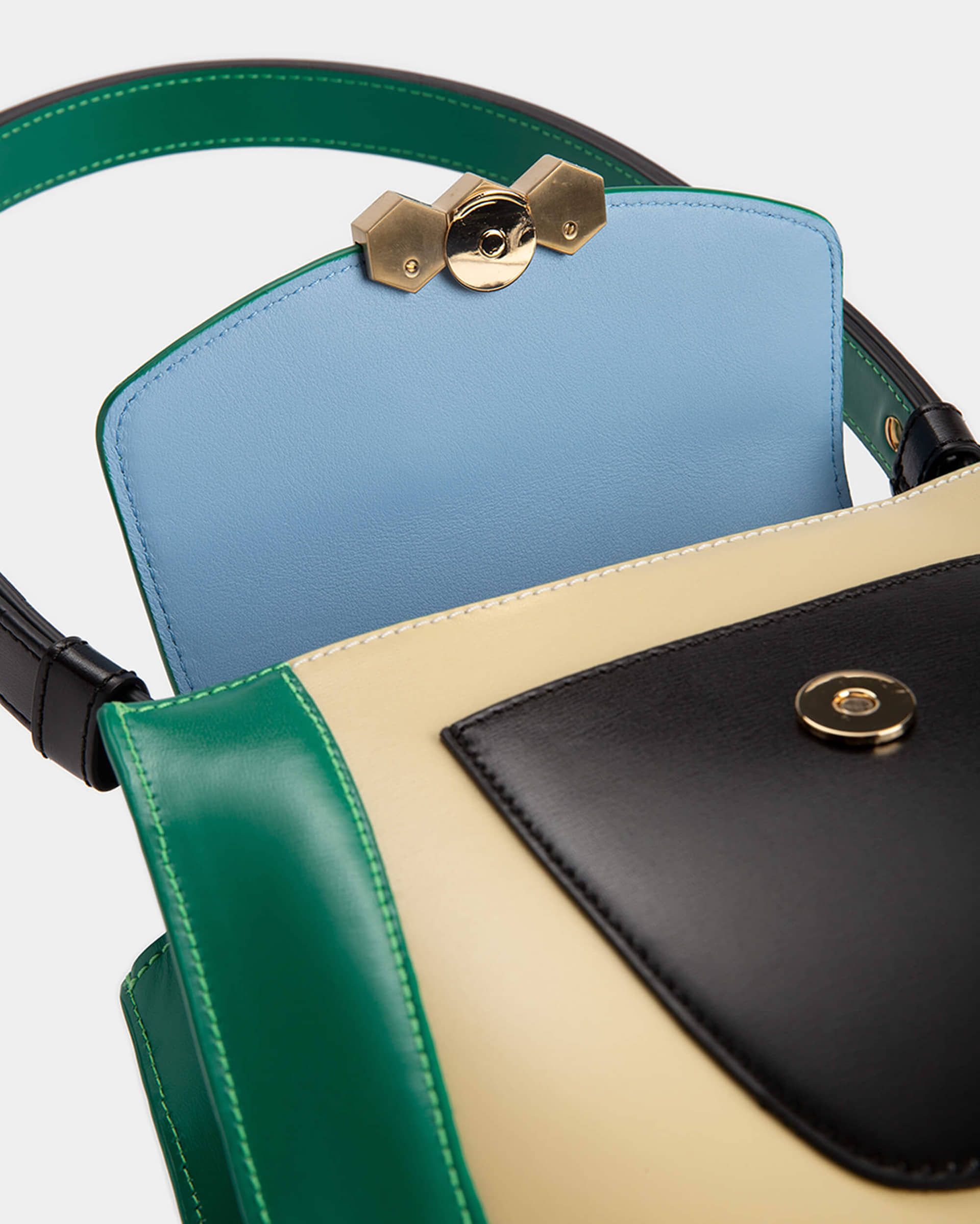 Jill Emerald / Cream / Black in Green made by Mietis