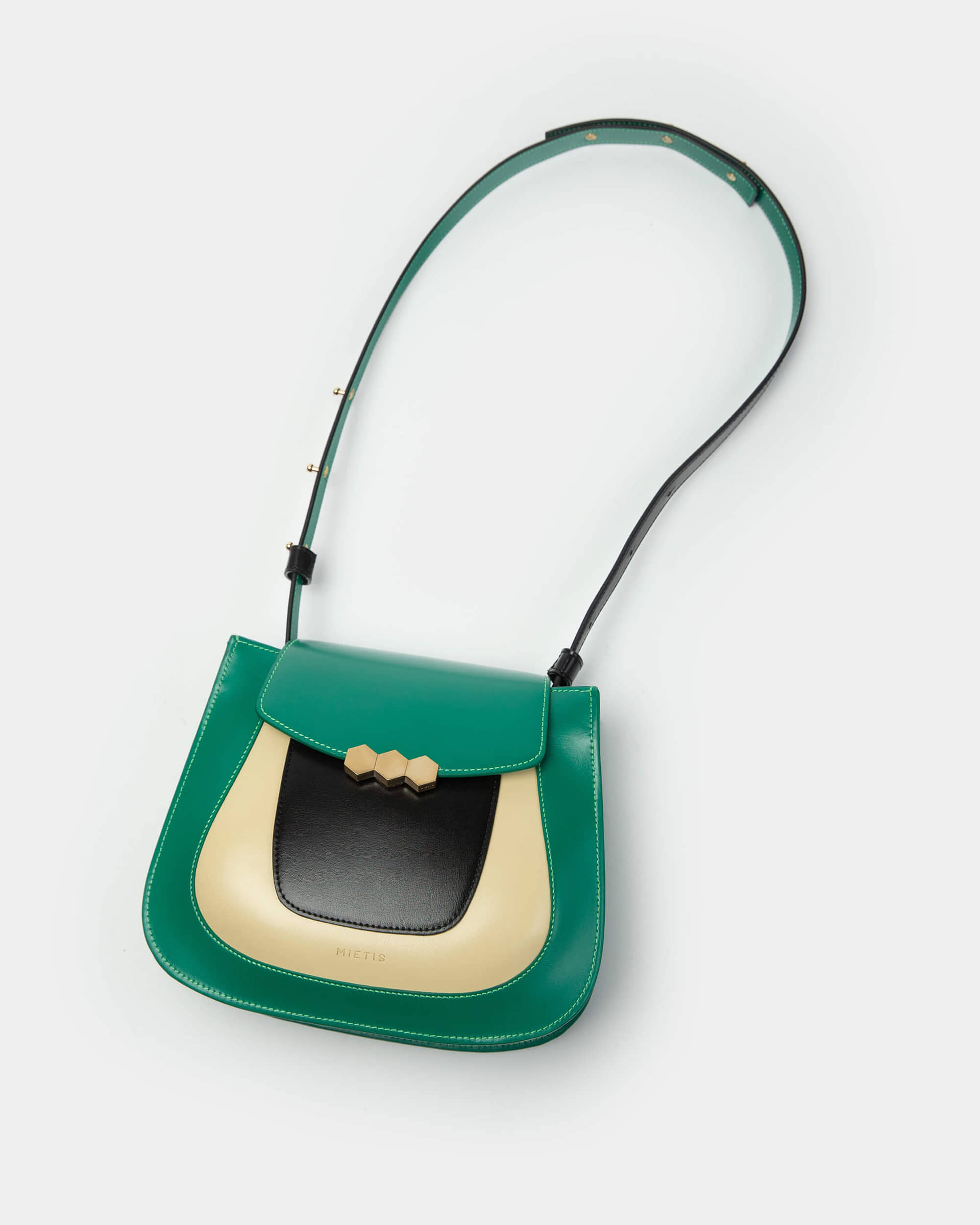 Jill Emerald / Cream / Black in Green made by Mietis