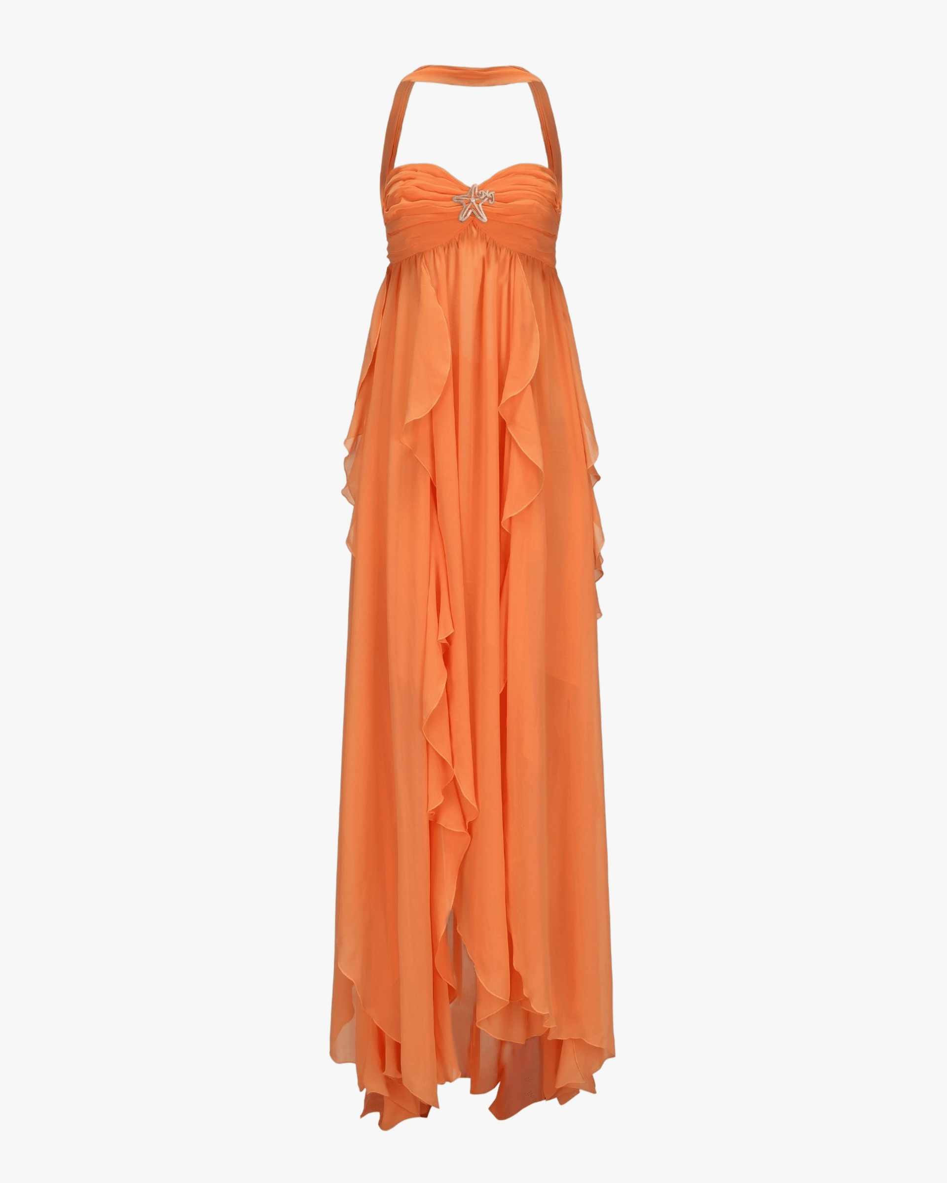 Mariah Dress (Orange) made by Nana Jacqueline