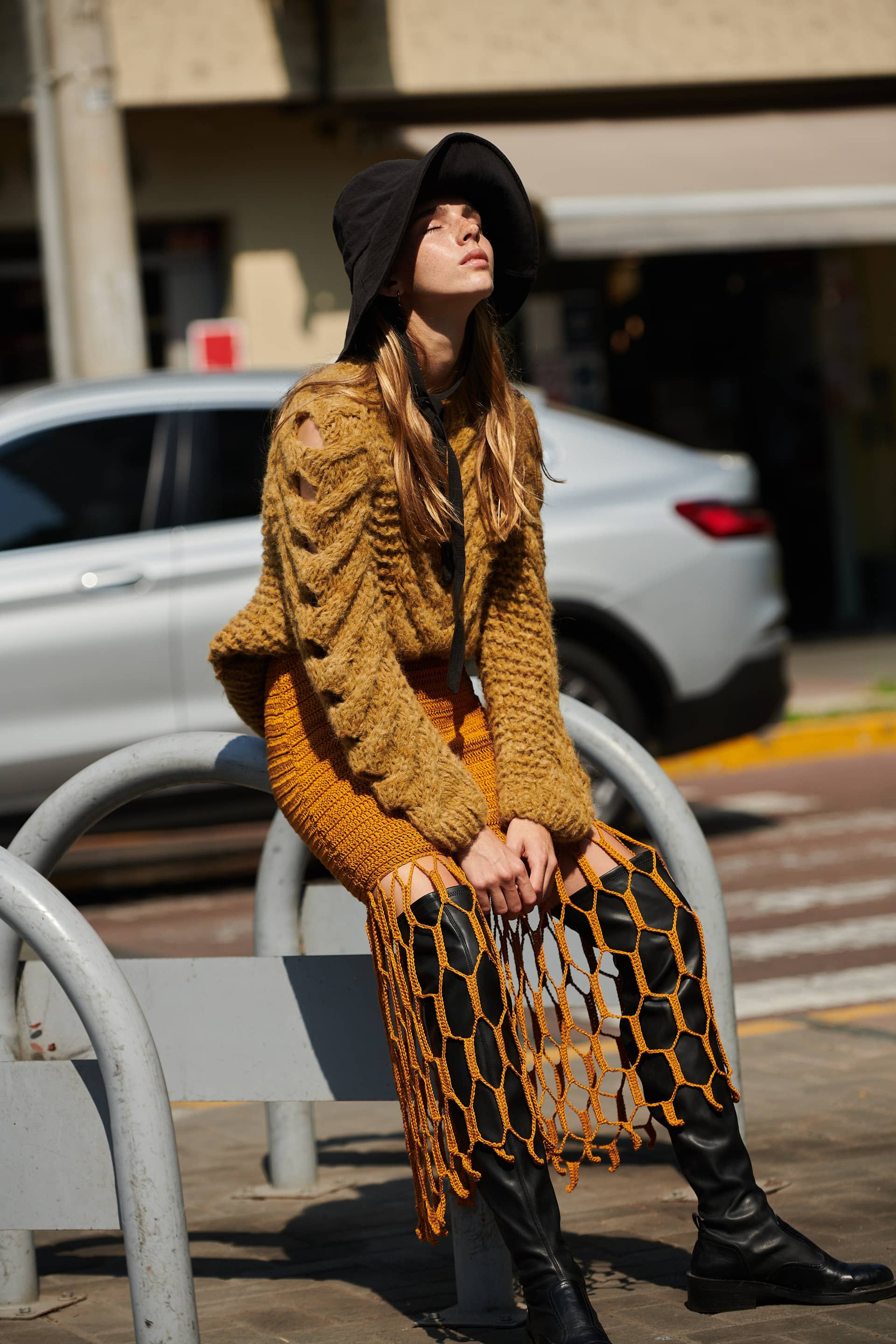 JAQARU sweater in Yellow made by AYNI