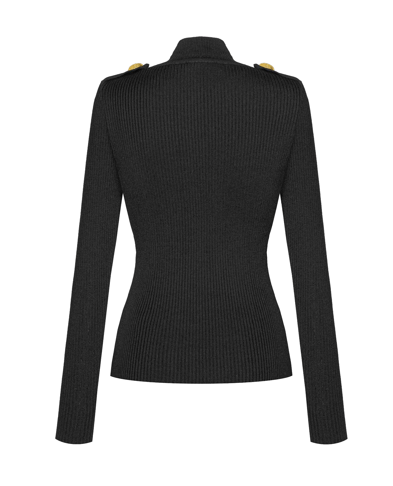 BLACK MERINO WOOL GOLF made by BENU Studio