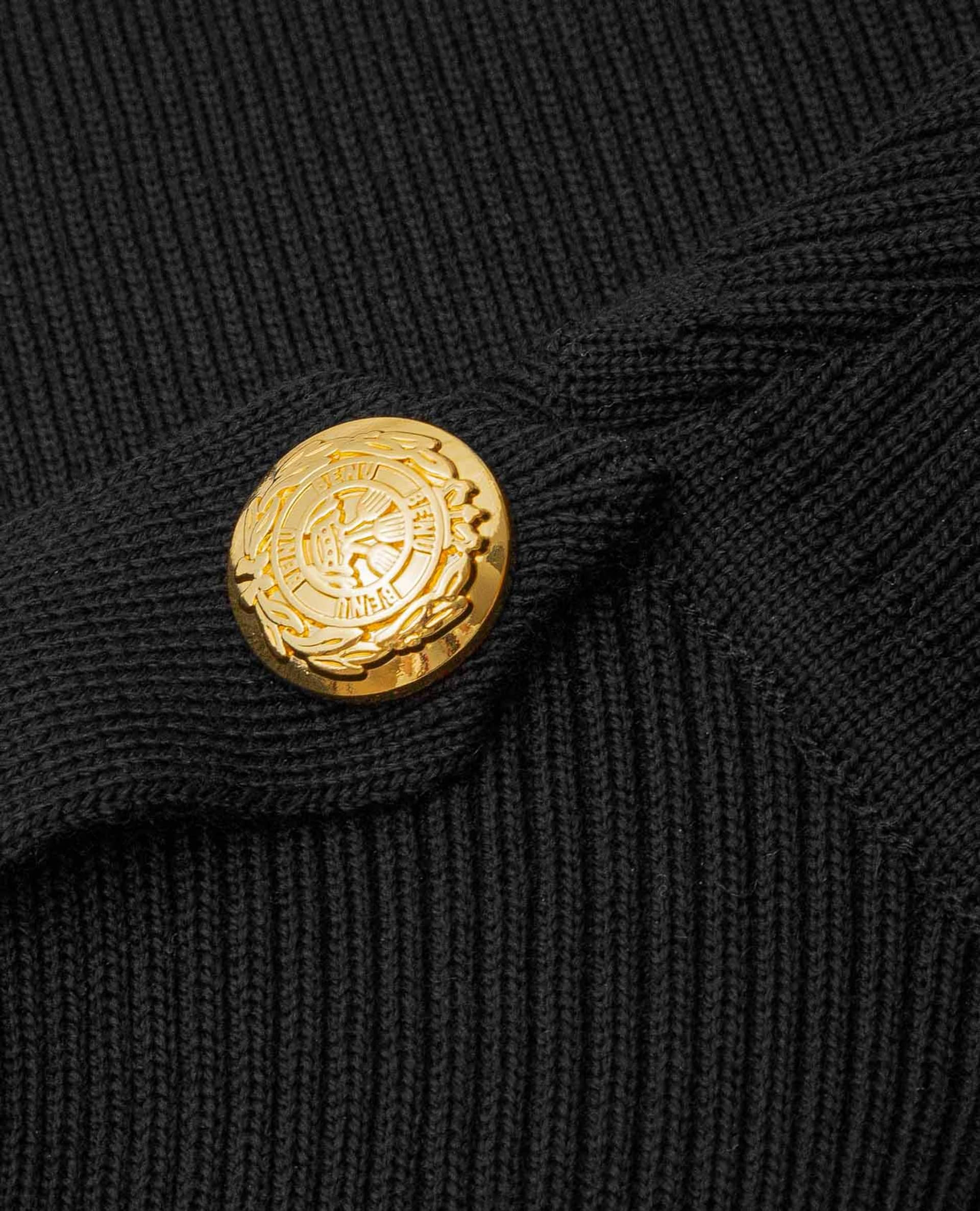 BLACK MERINO WOOL GOLF made by BENU Studio