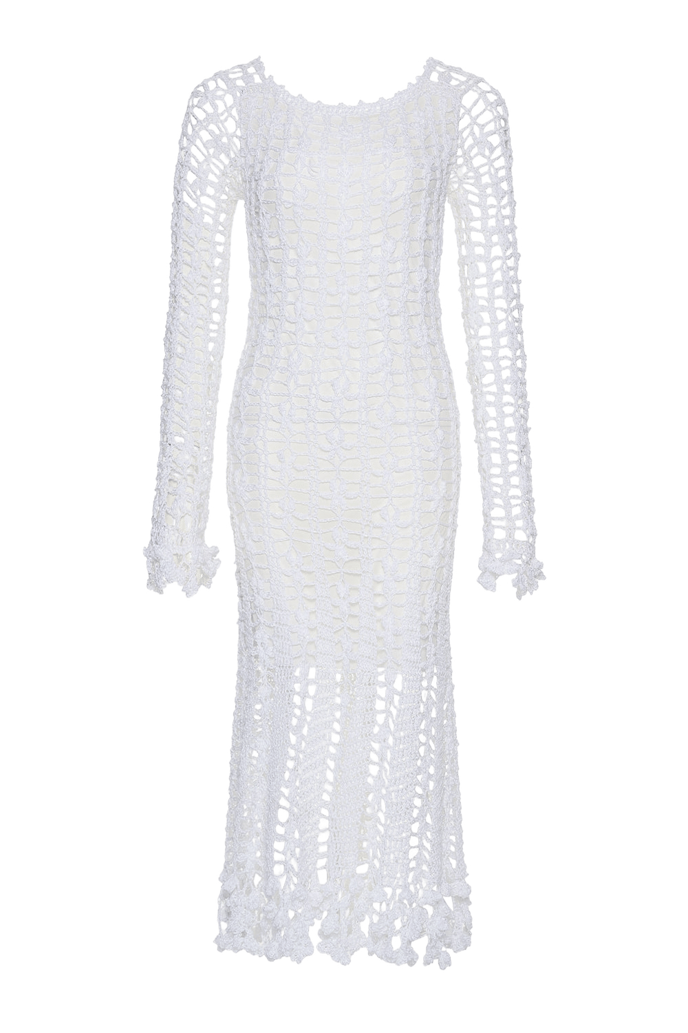 Vanilla White Midi Dress made by ANDREEVA