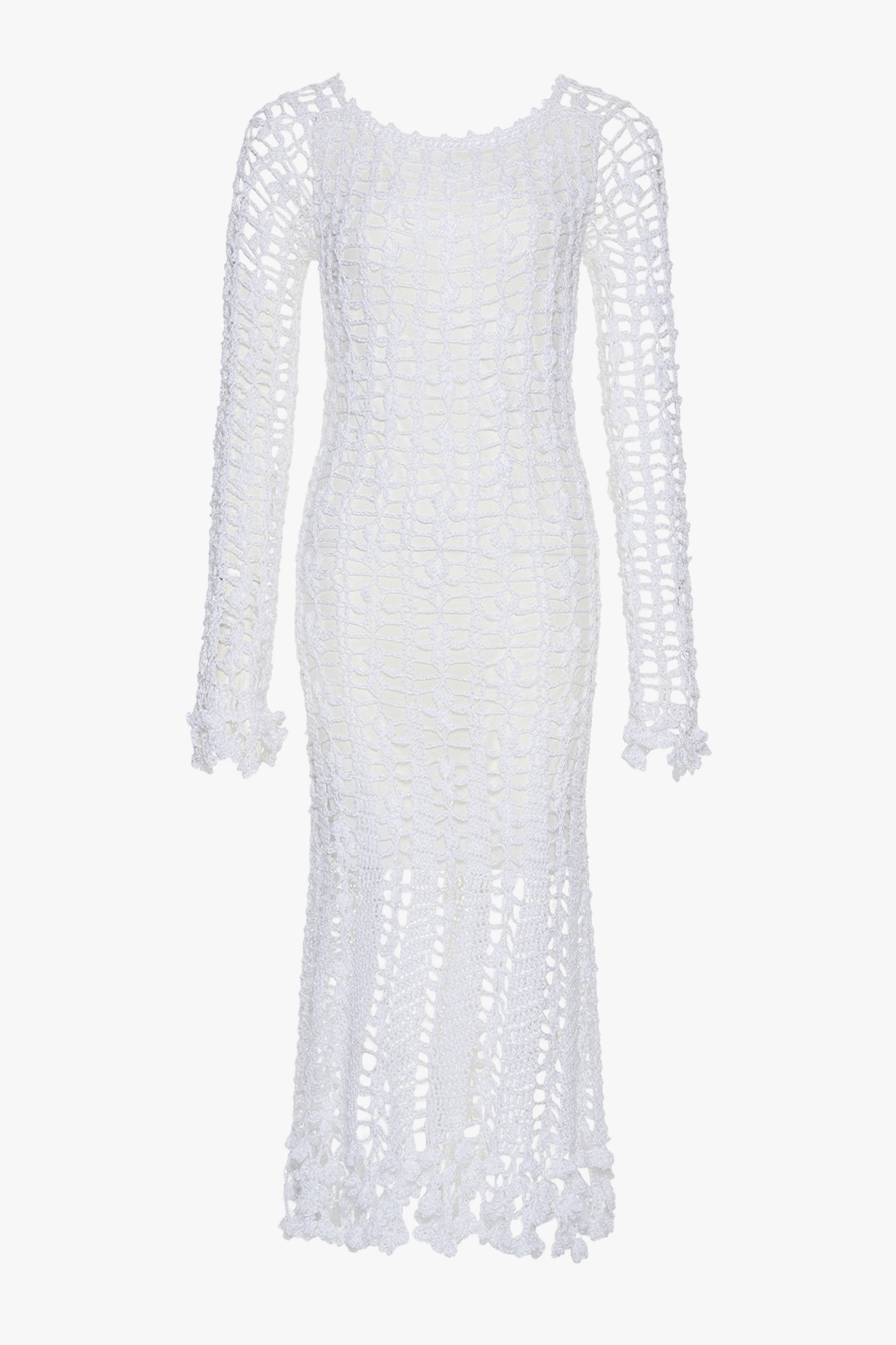 Vanilla White Midi Dress made by ANDREEVA