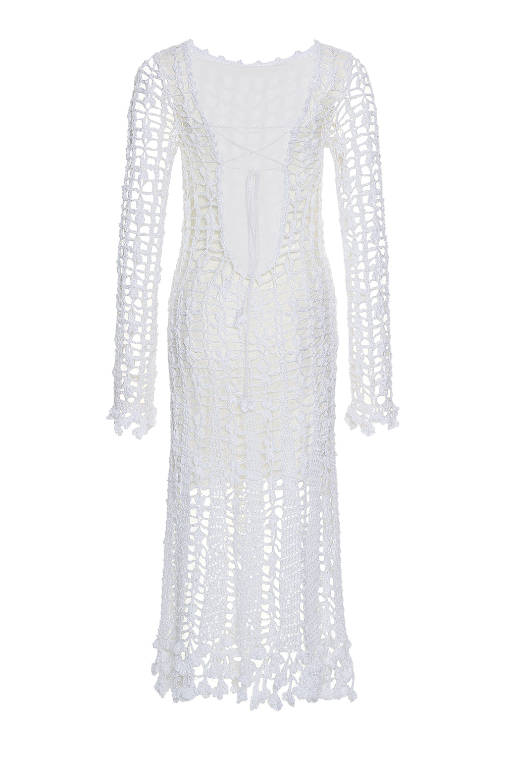 Vanilla White Midi Dress made by ANDREEVA